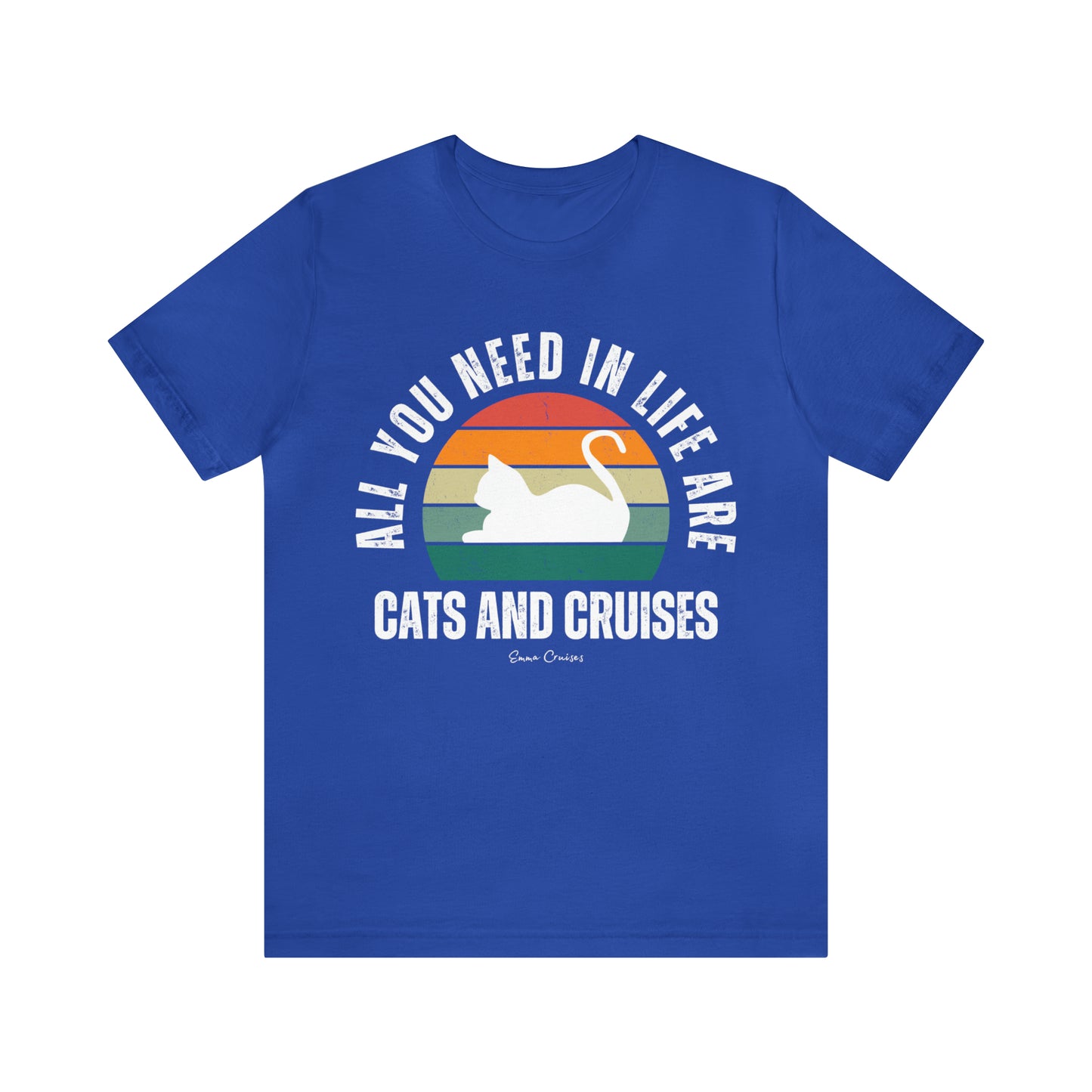 Katzen und Kreuzfahrten - UNISEX T-Shirt