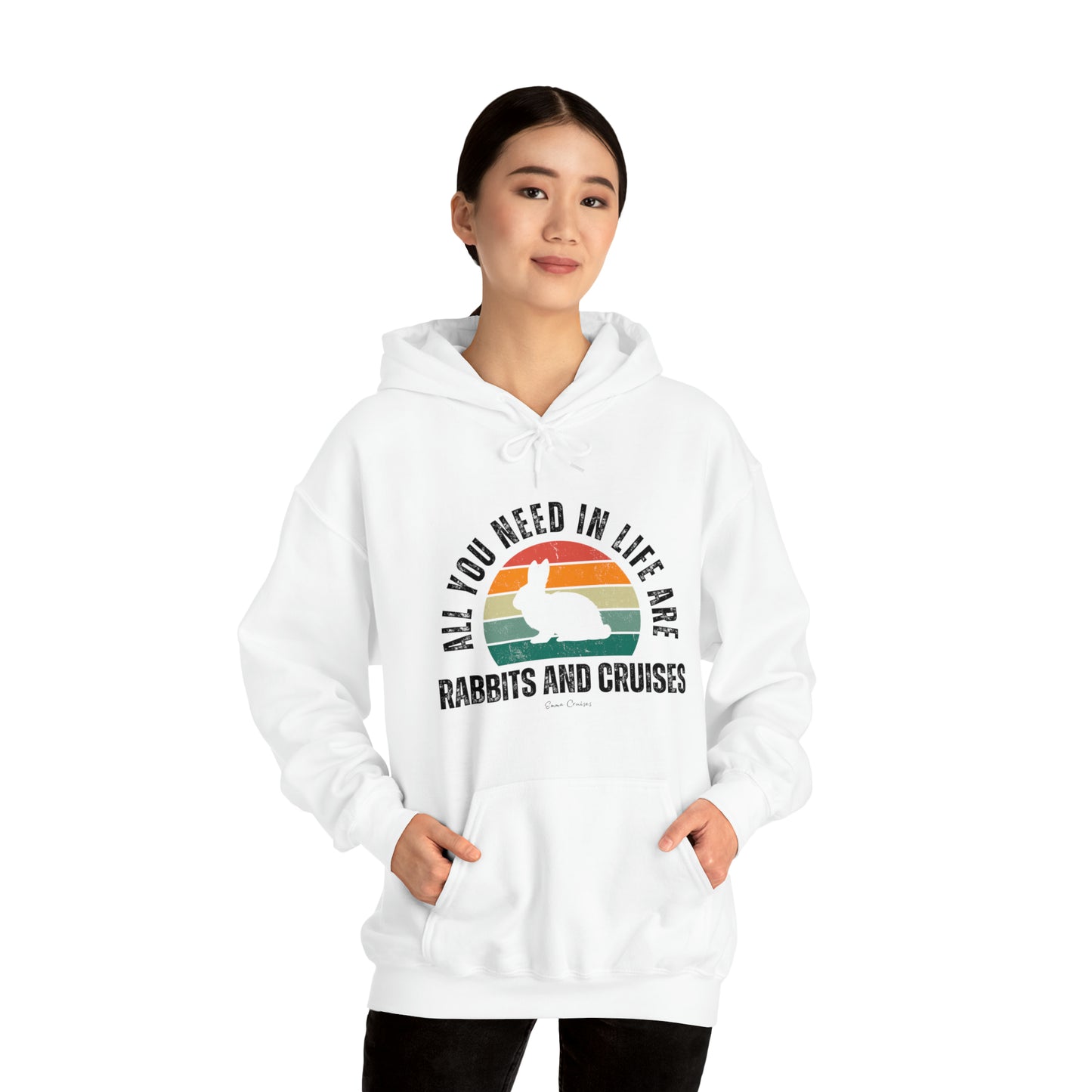 Kaninchen und Kreuzfahrten - UNISEX Kapuzenpullover