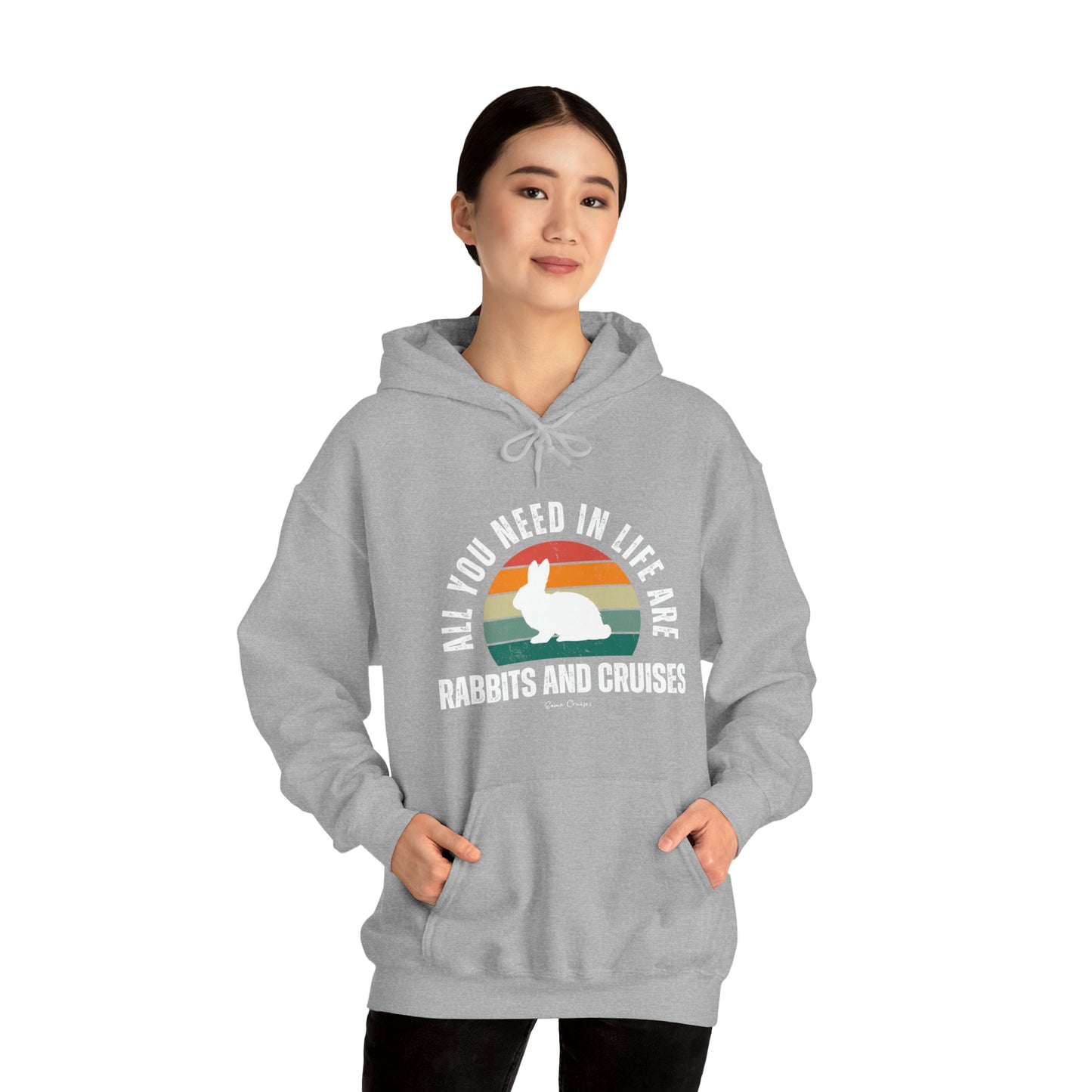 Kaninchen und Kreuzfahrten - UNISEX Kapuzenpullover