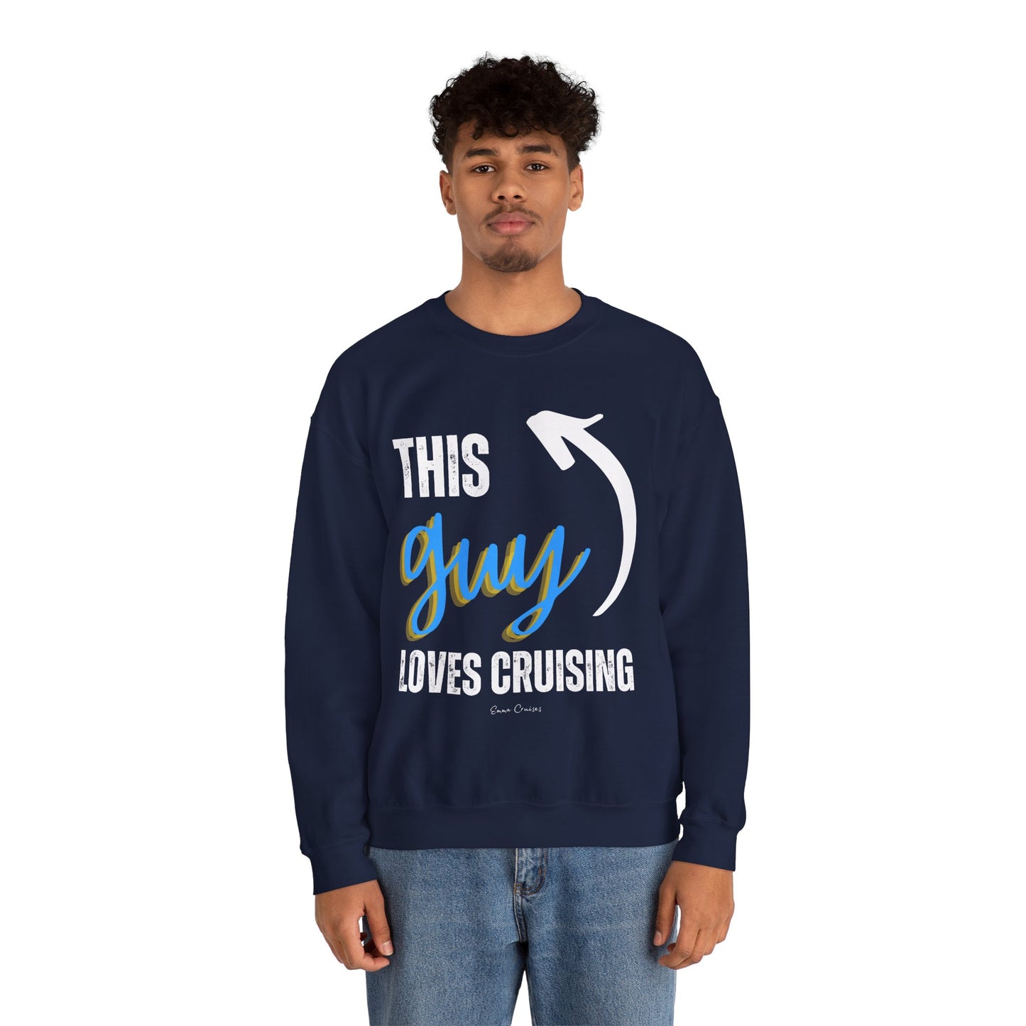 This Guy Loves Cruising - UNISEX Crewneck Sweatshirt