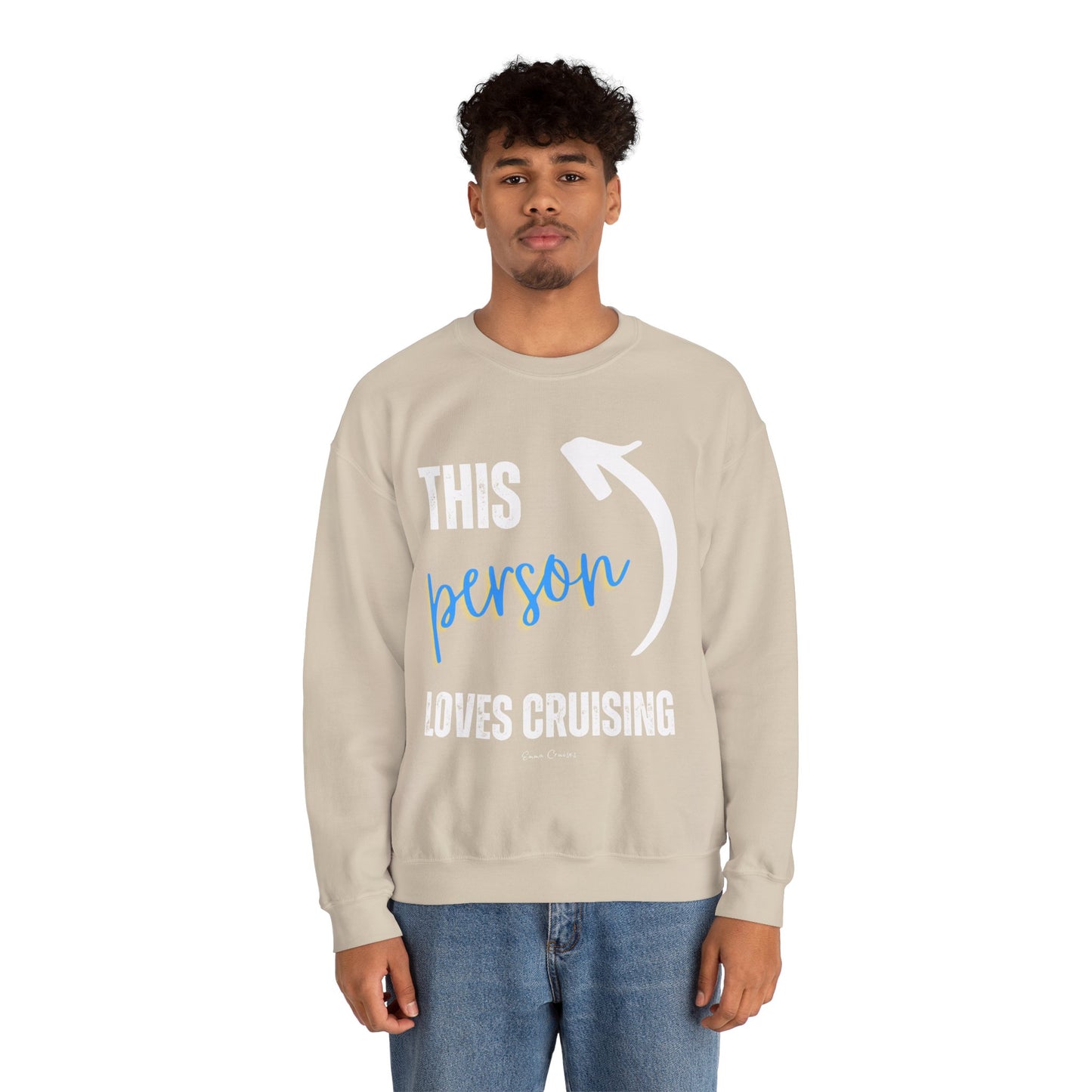 This Person Loves Cruising - UNISEX Crewneck Sweatshirt