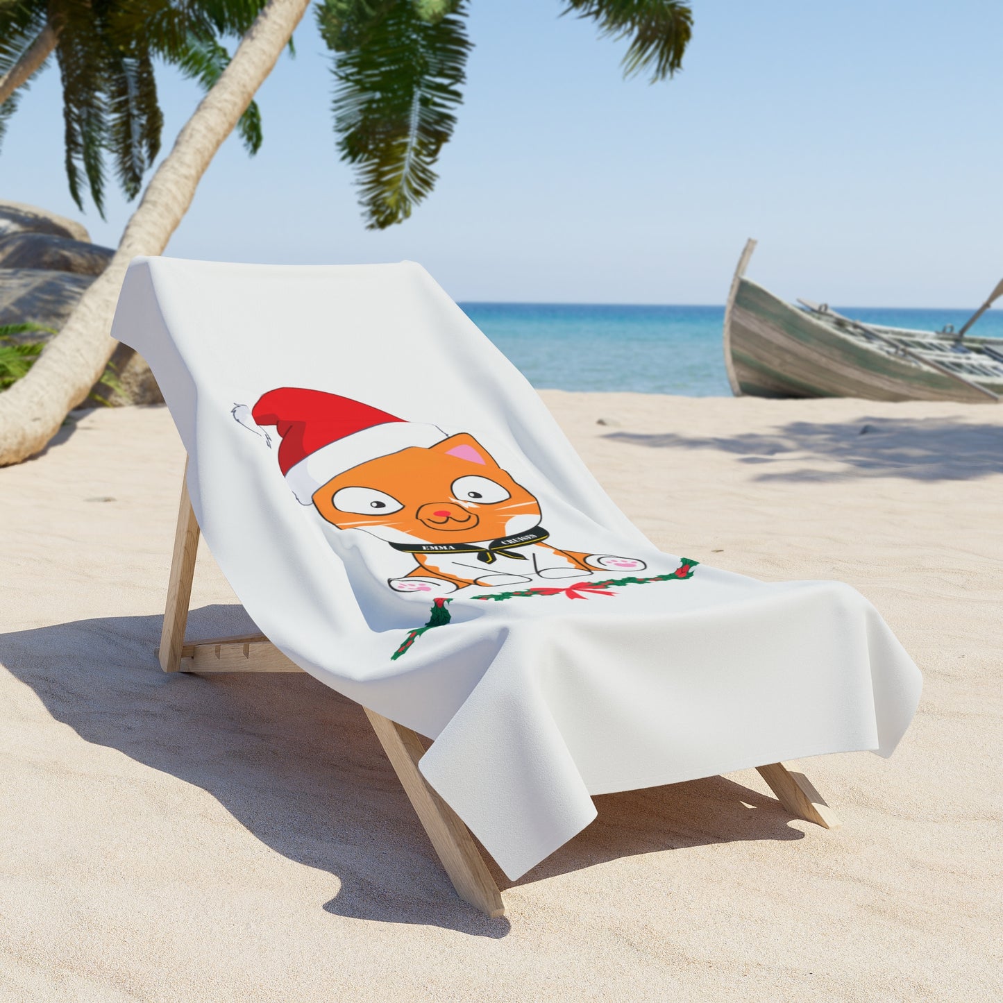Christmas Captain Hudson - Beach Towel