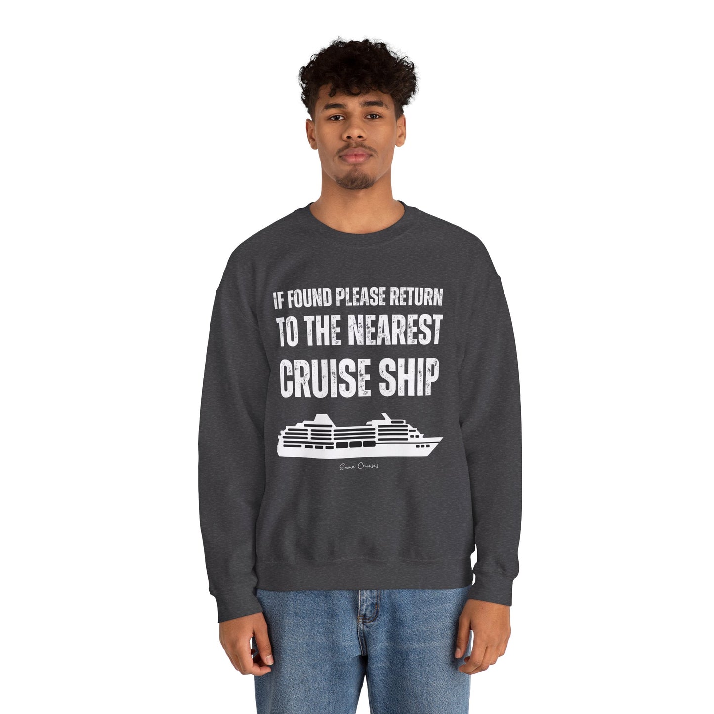 Return to Cruise Ship - UNISEX Crewneck Sweatshirt