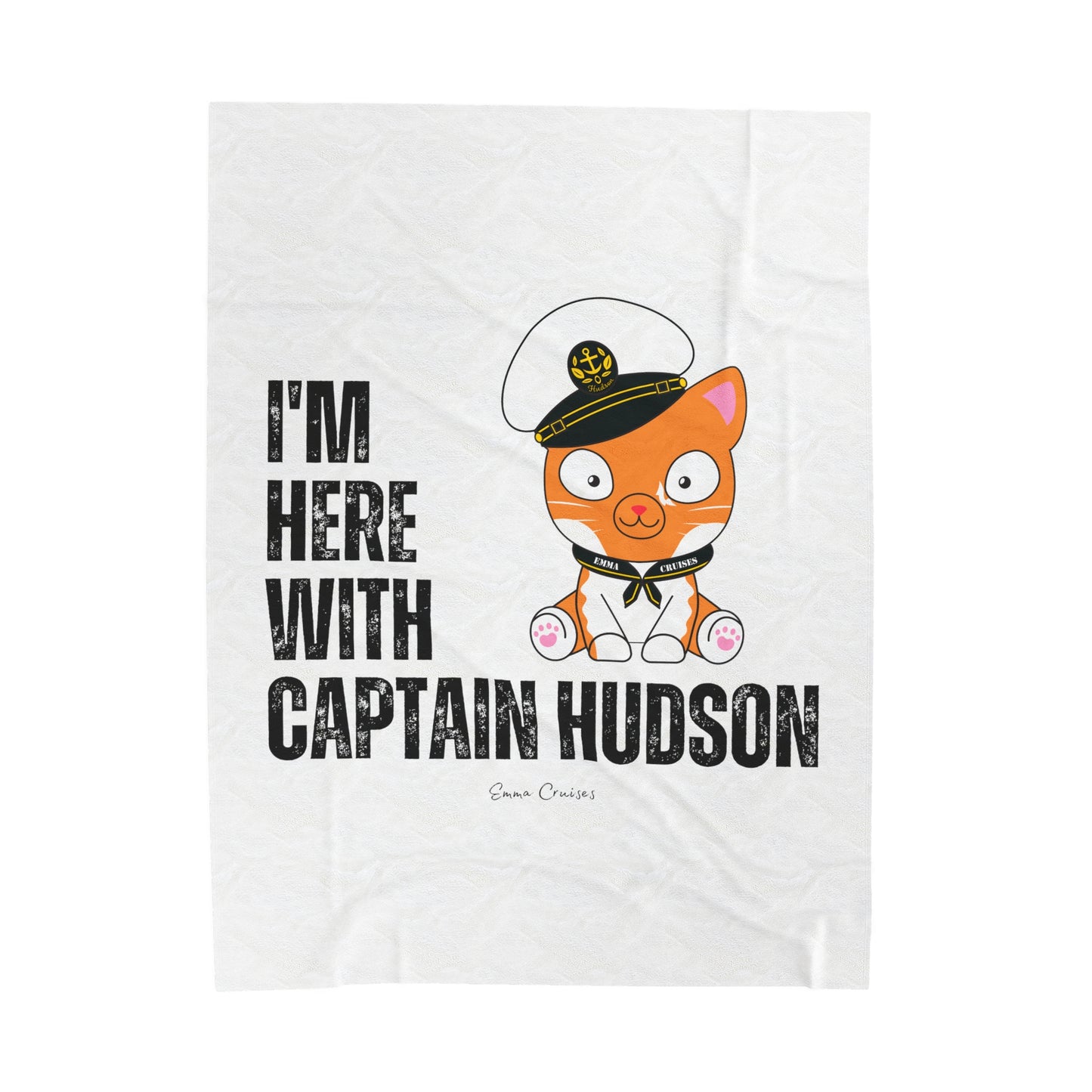 Estoy con el Capitán Hudson - Manta de felpa de pana