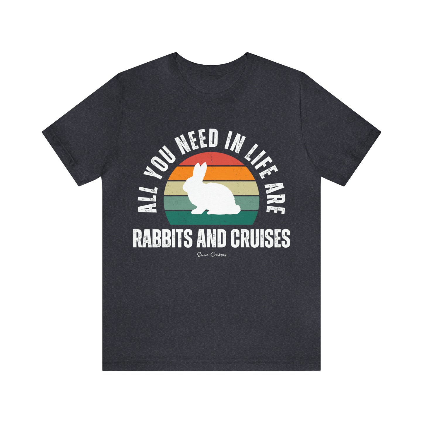 Kaninchen und Kreuzfahrten - UNISEX T-Shirt