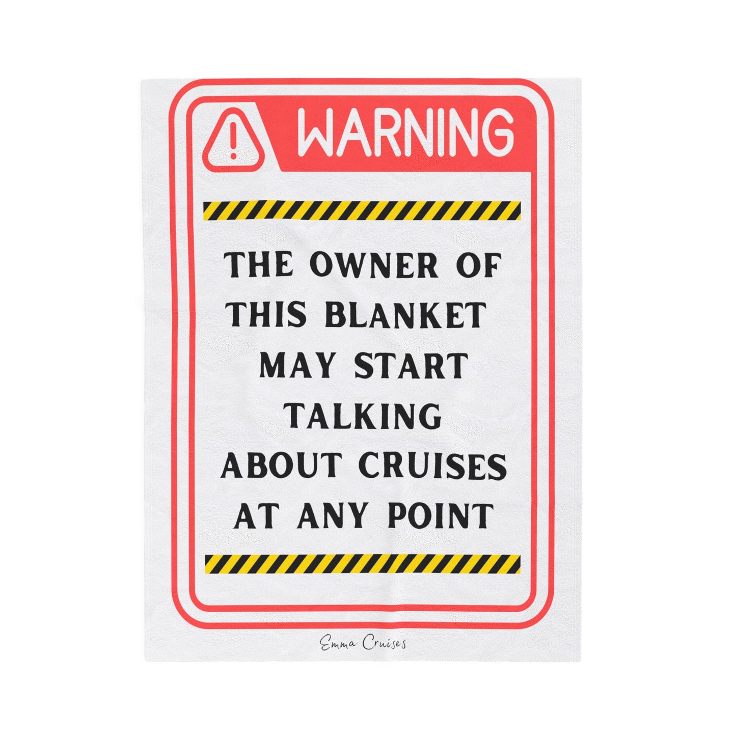 Puede empezar a hablar de cruceros - Manta de felpa de pana