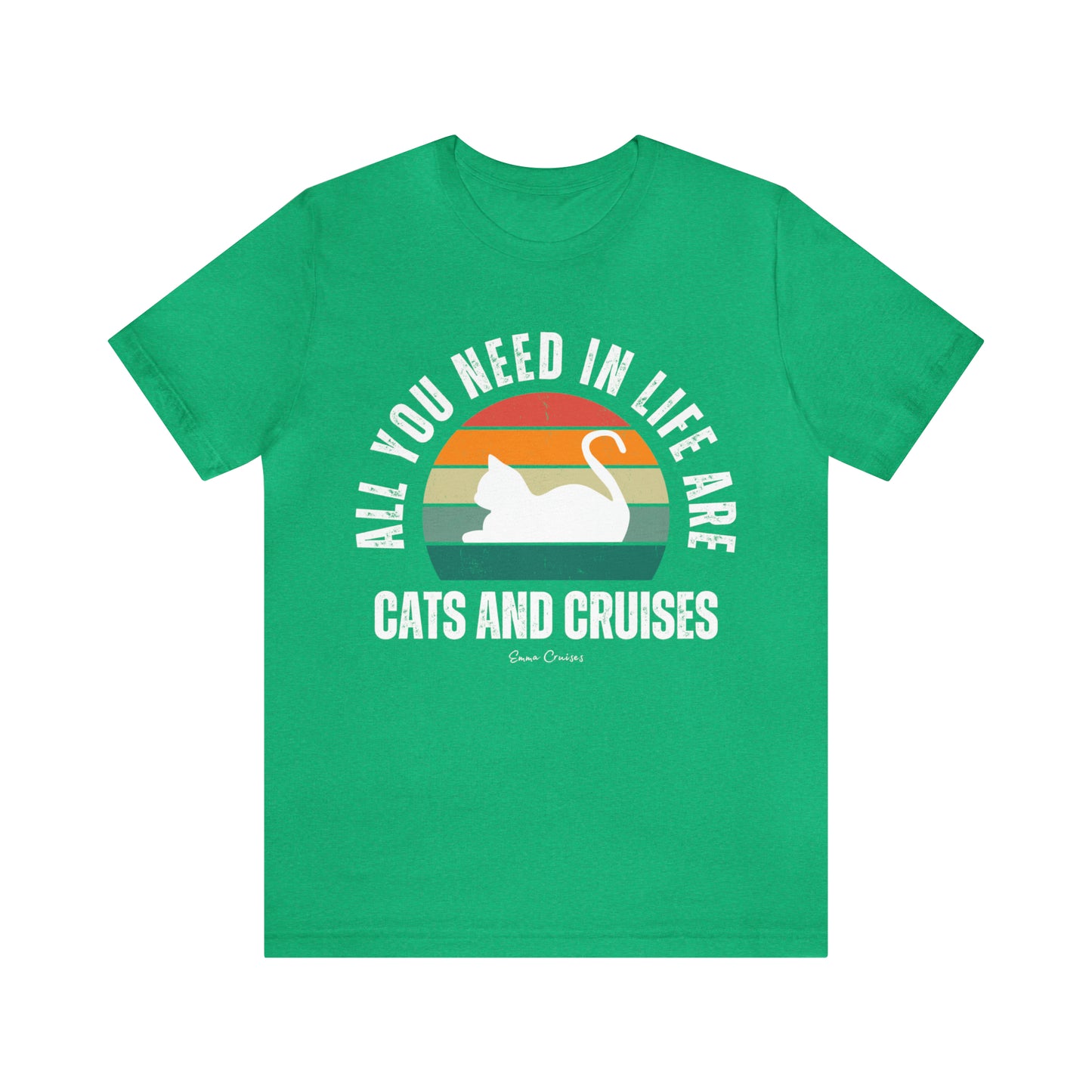 Katzen und Kreuzfahrten - UNISEX T-Shirt