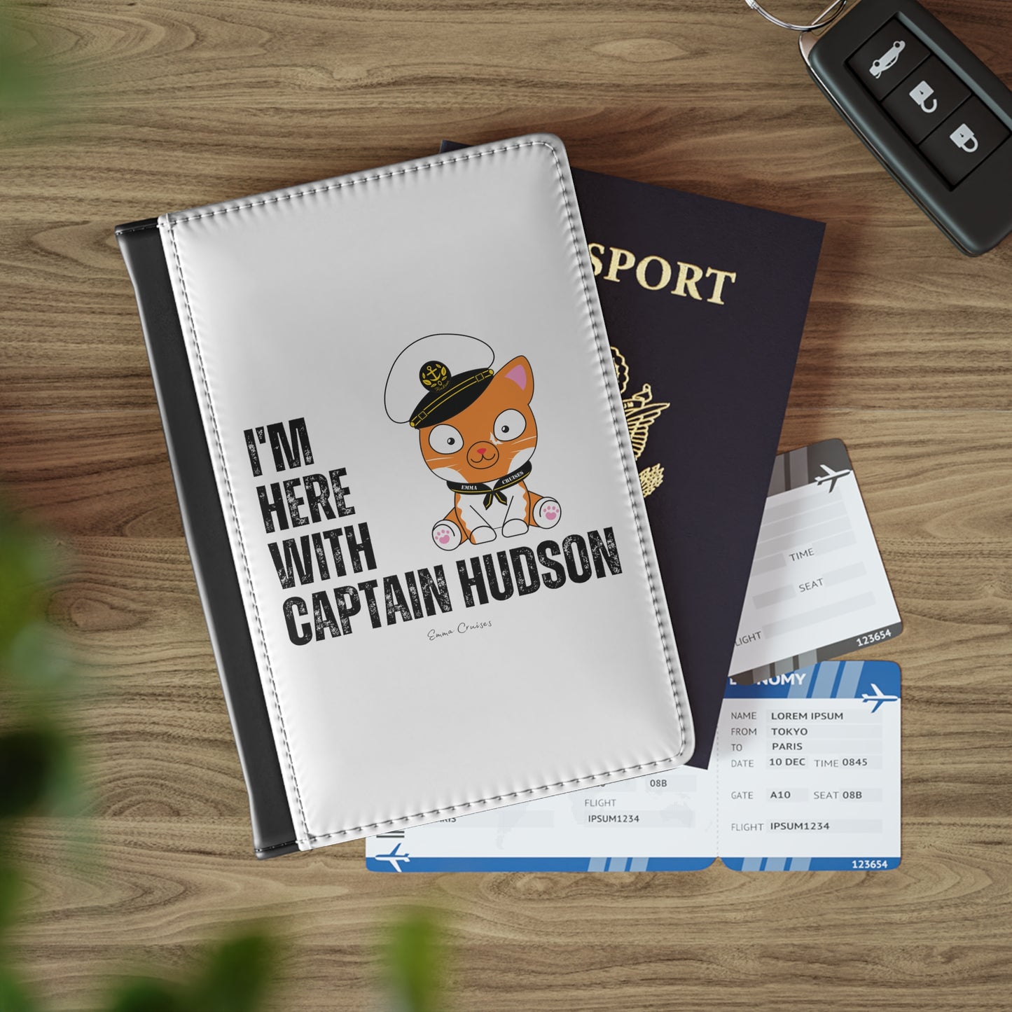 I'm With Captain Hudson - Passport Cover