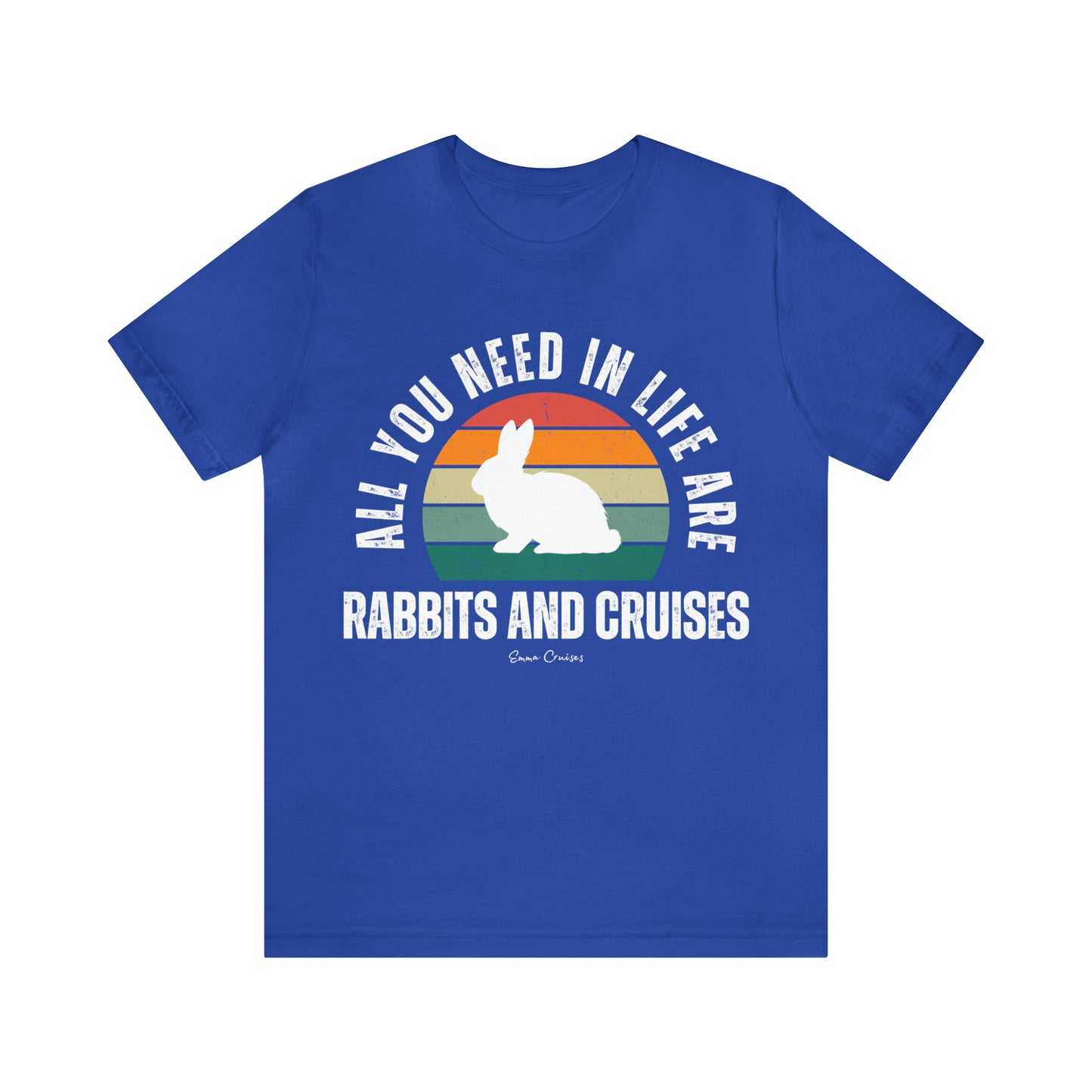 Kaninchen und Kreuzfahrten - UNISEX T-Shirt
