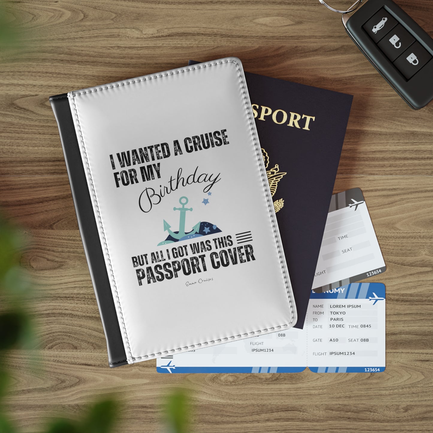 Quería un crucero para mi cumpleaños - Funda para pasaporte