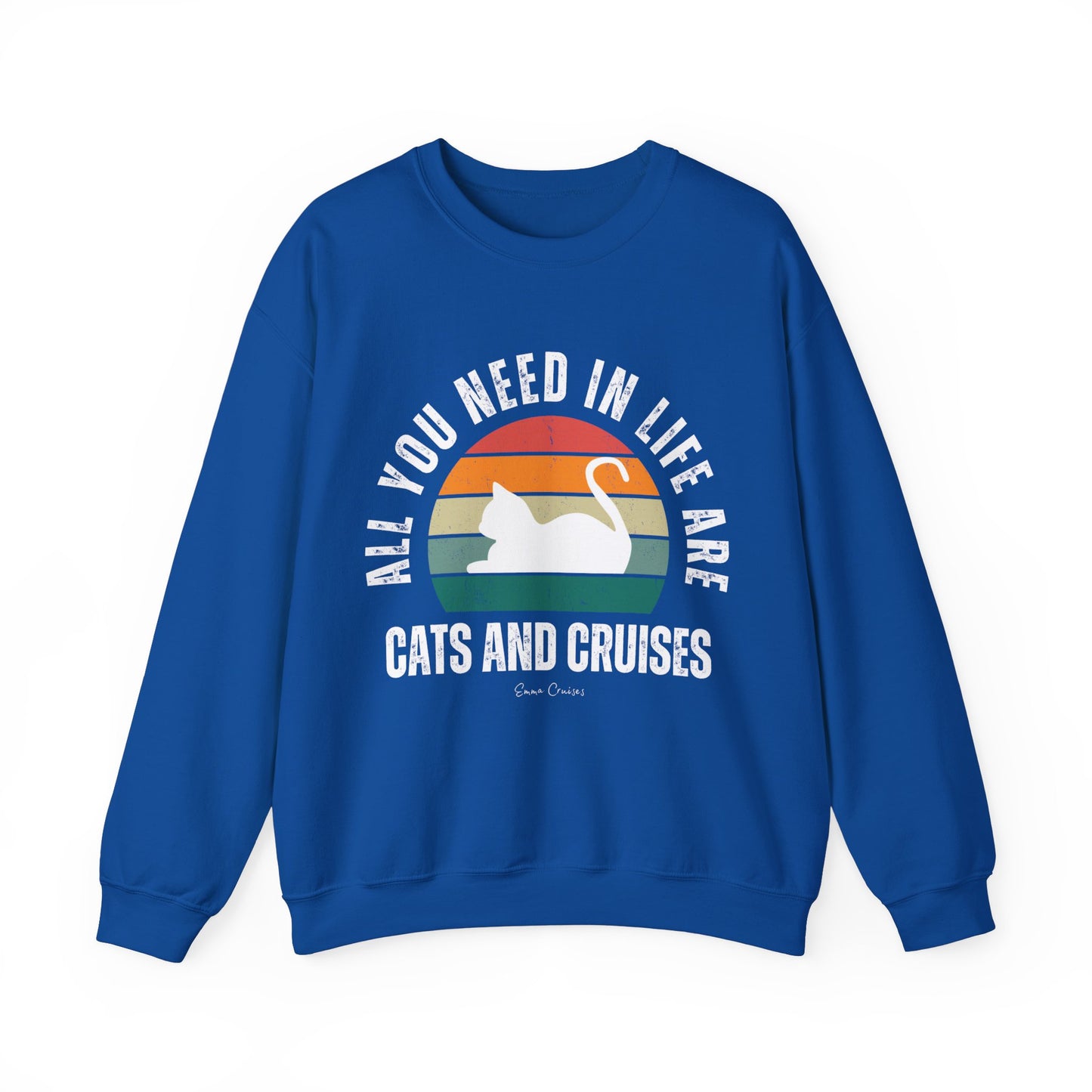 Katzen und Kreuzfahrten - UNISEX Crewneck Sweatshirt