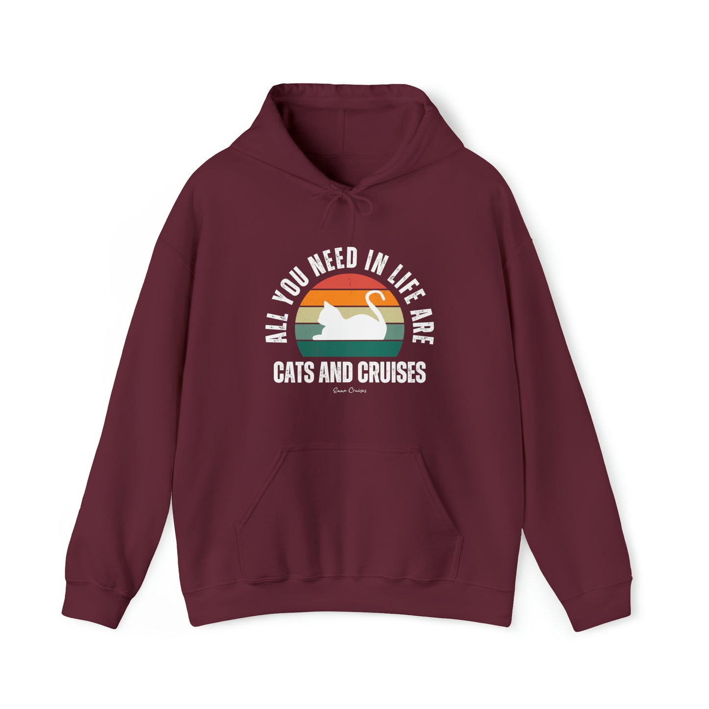 Katzen und Kreuzfahrten - UNISEX Kapuzenpullover