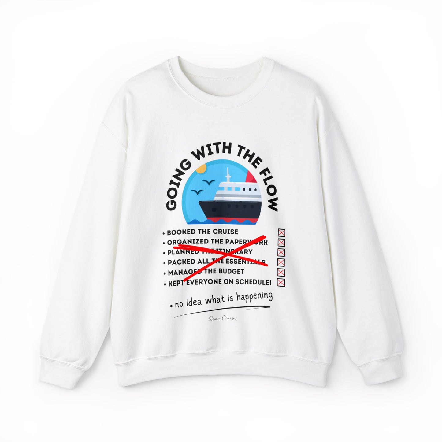 I'm Going With the Flow - UNISEX Crewneck Sweatshirt (UK)