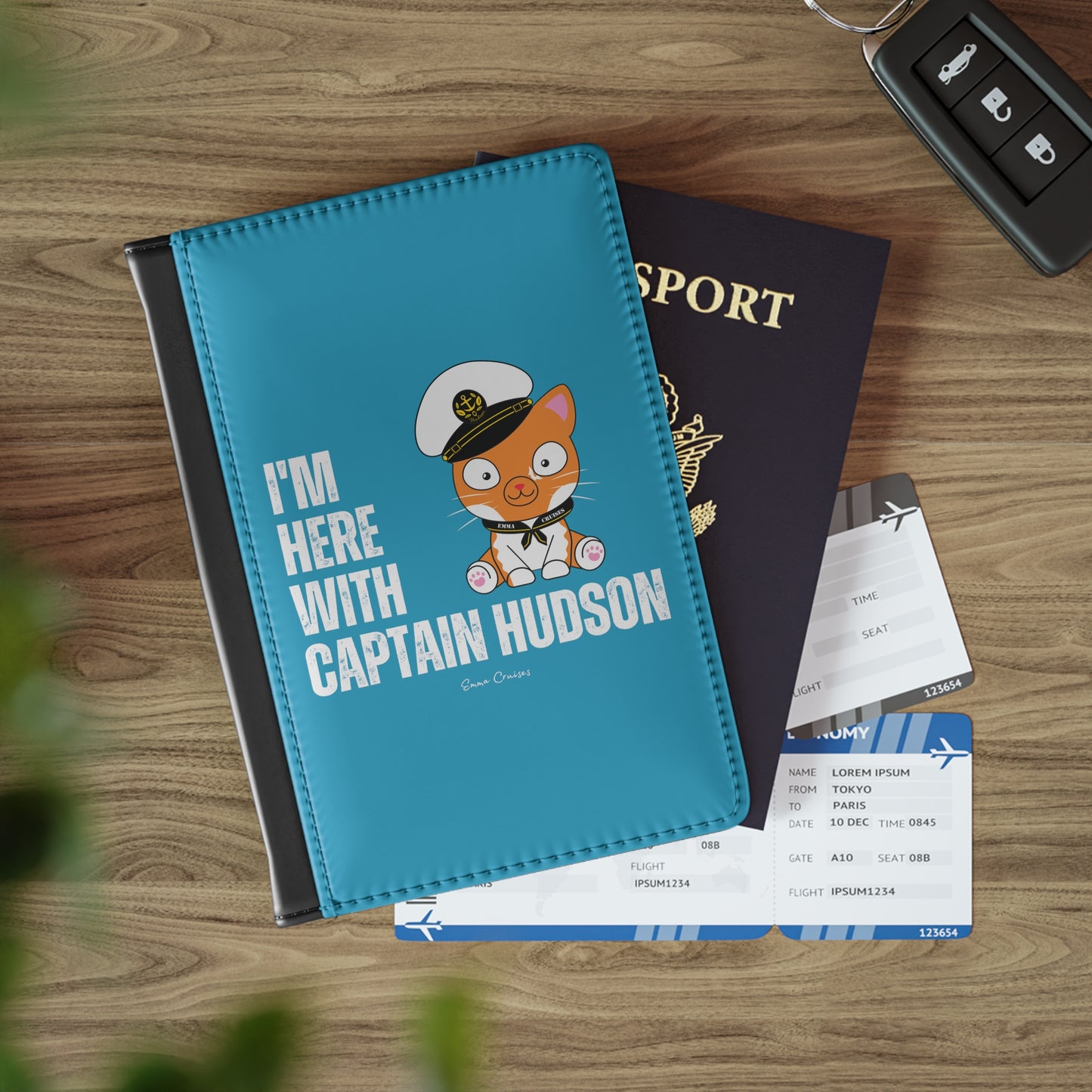 Estoy con el Capitán Hudson - Portada del pasaporte
