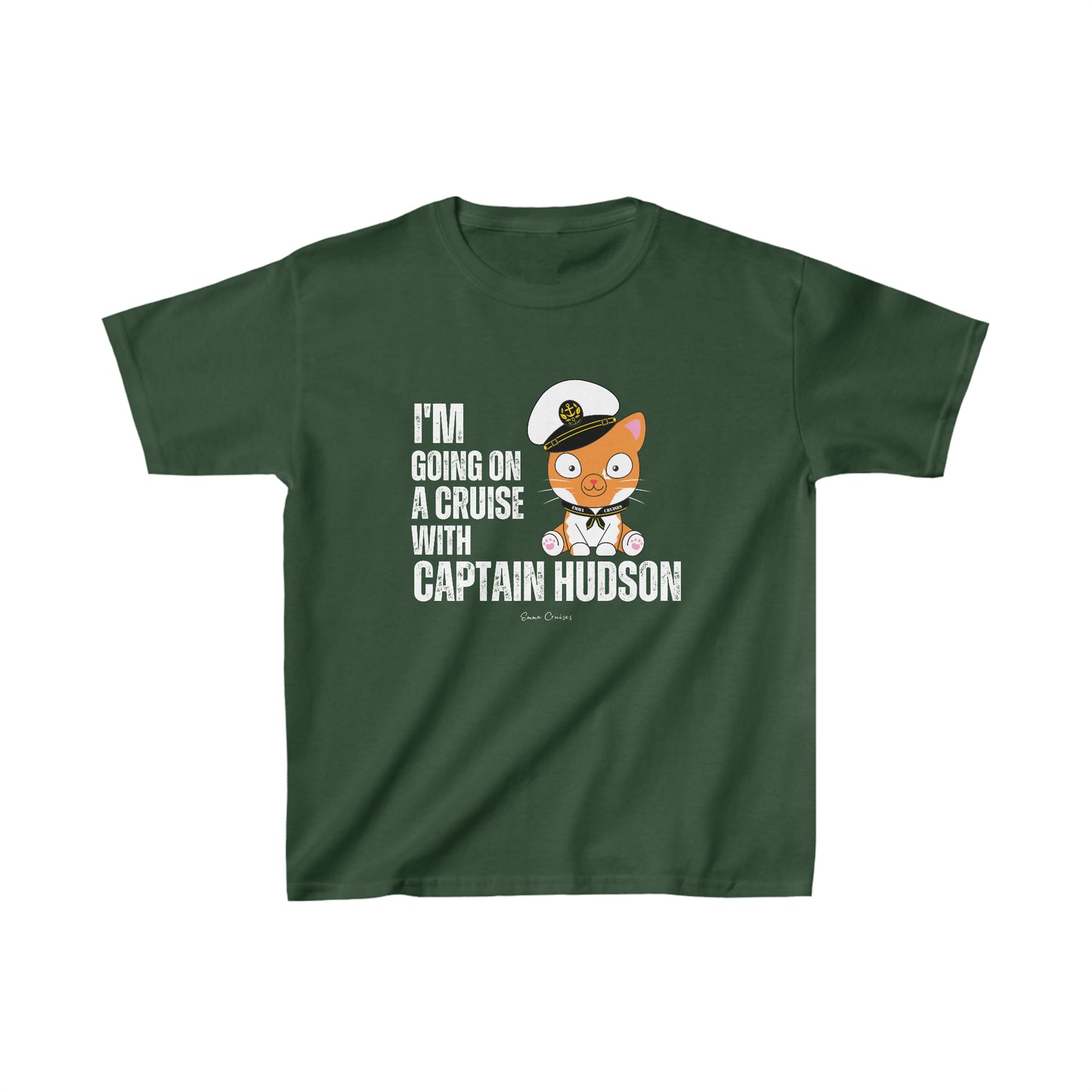 Ich gehe mit Captain Hudson auf eine Kreuzfahrt – Unisex-T-Shirt für Kinder