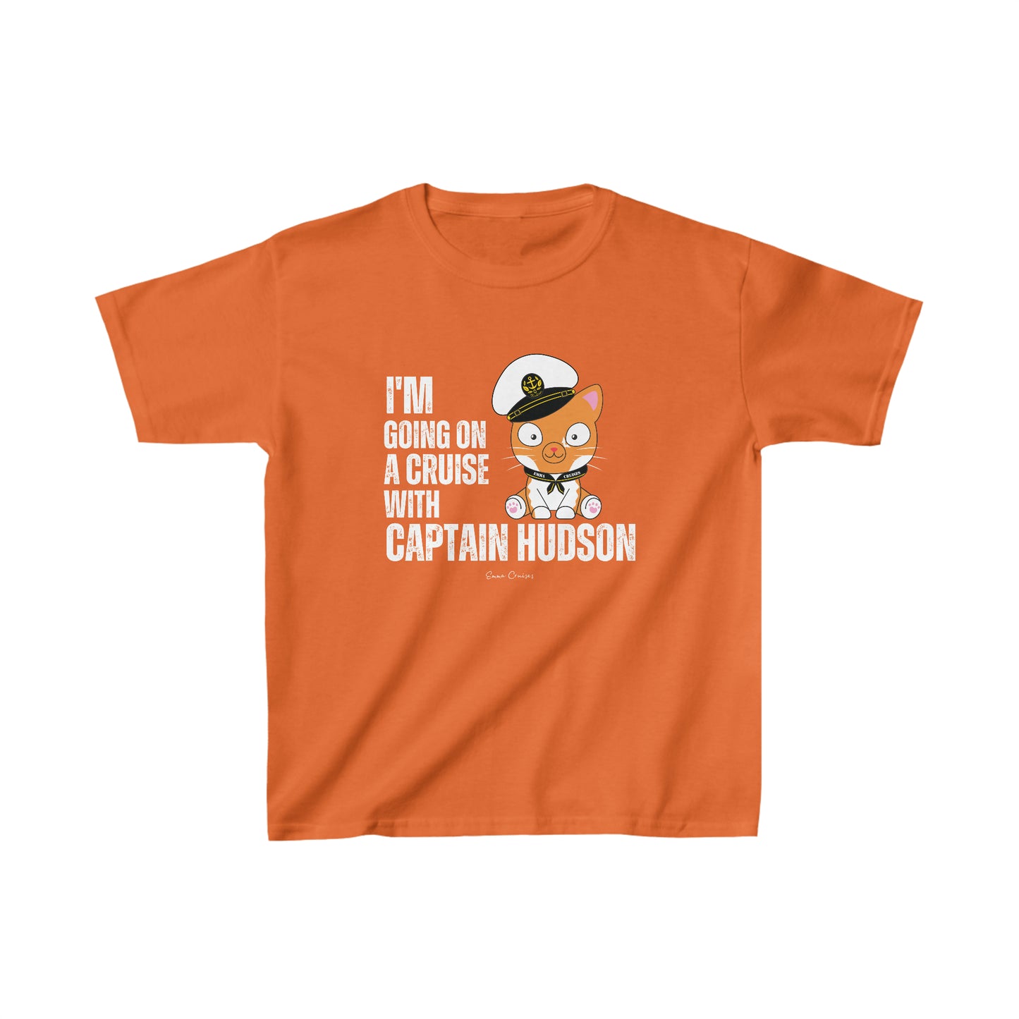 Ich gehe mit Captain Hudson auf eine Kreuzfahrt – Unisex-T-Shirt für Kinder