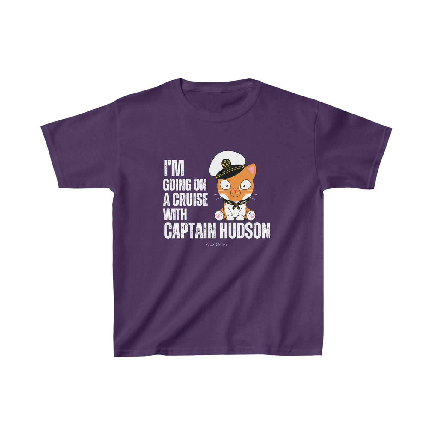 Ich gehe mit Captain Hudson auf eine Kreuzfahrt – Unisex-T-Shirt für Kinder