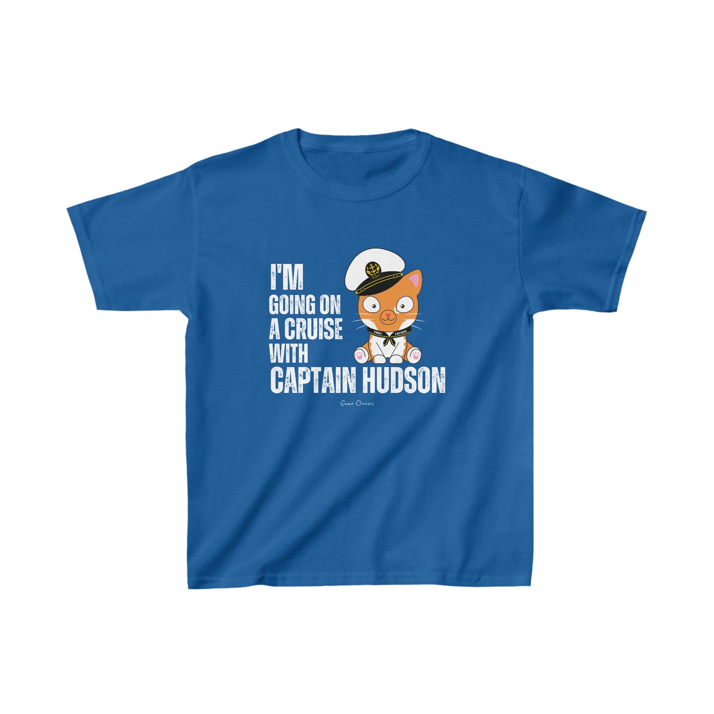Ich gehe mit Captain Hudson auf eine Kreuzfahrt – Unisex-T-Shirt für Kinder