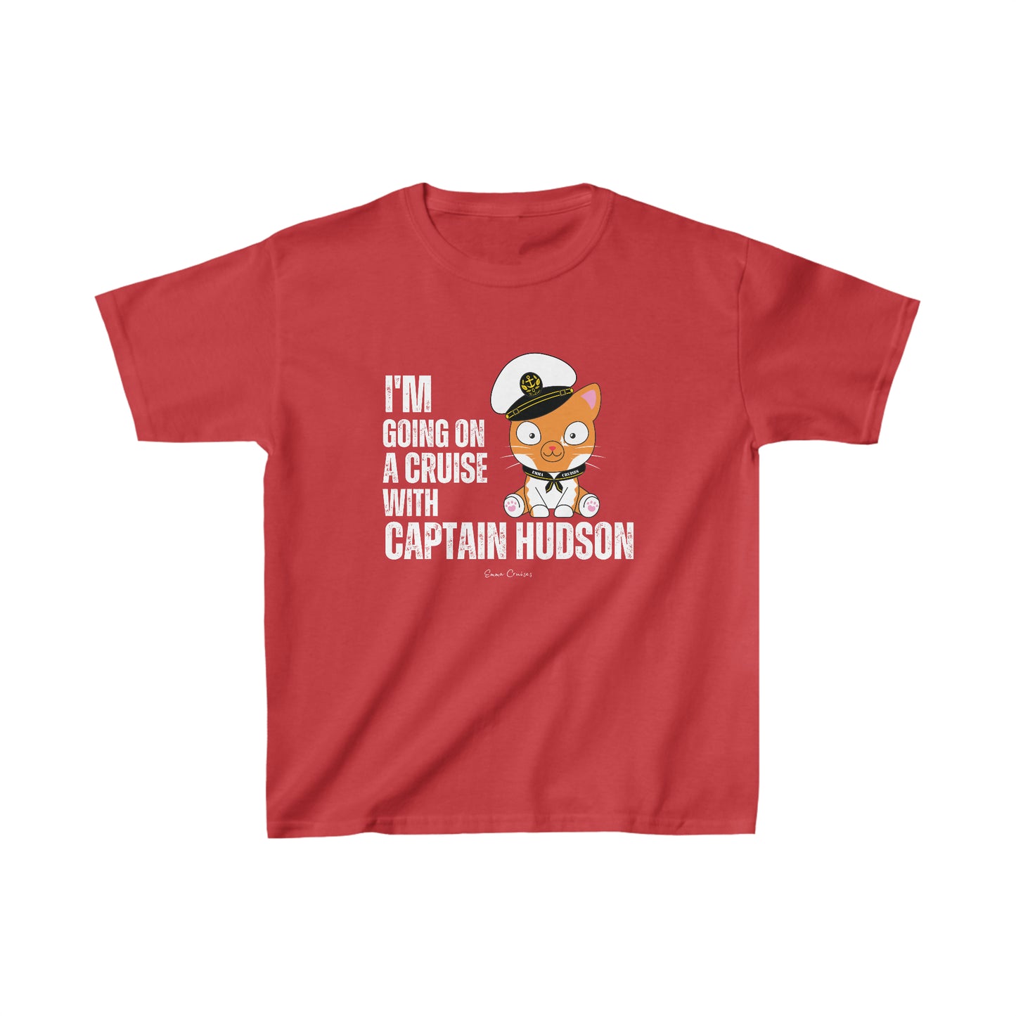 Ich gehe mit Captain Hudson auf eine Kreuzfahrt – Unisex-T-Shirt für Kinder