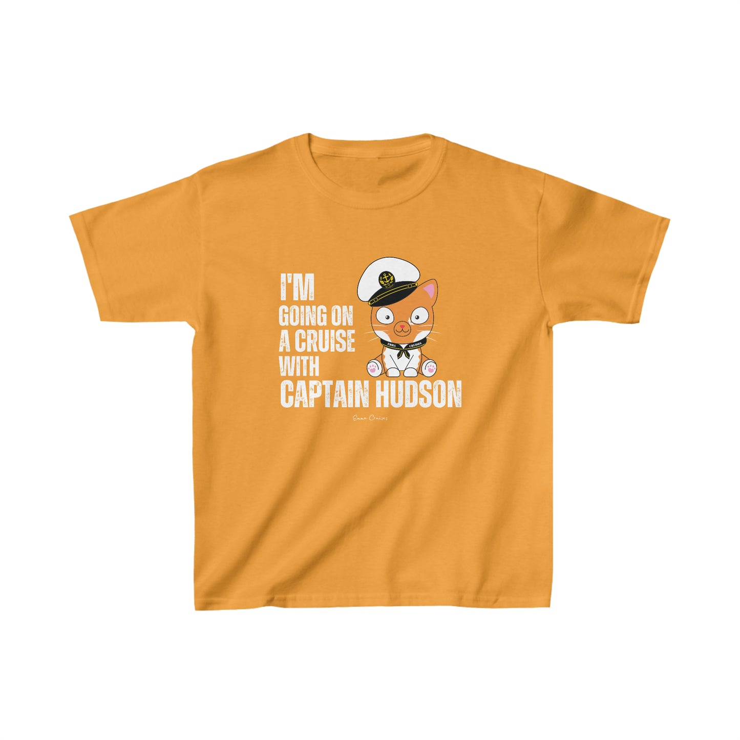 Ich gehe mit Captain Hudson auf eine Kreuzfahrt – Unisex-T-Shirt für Kinder