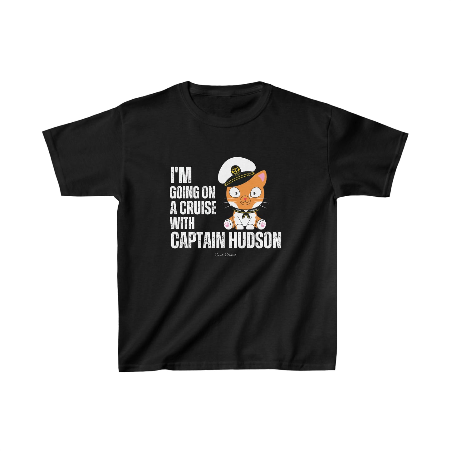 Ich gehe mit Captain Hudson auf eine Kreuzfahrt – Unisex-T-Shirt für Kinder