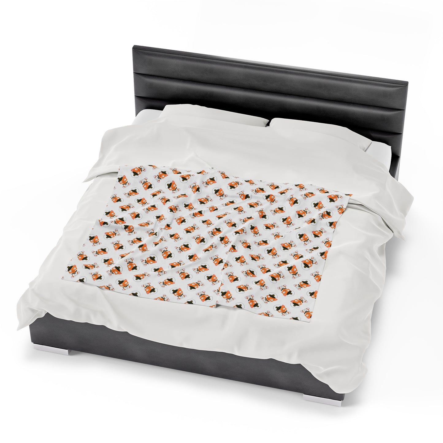 Hudson Tile Print - Velveteen Plush Blanket