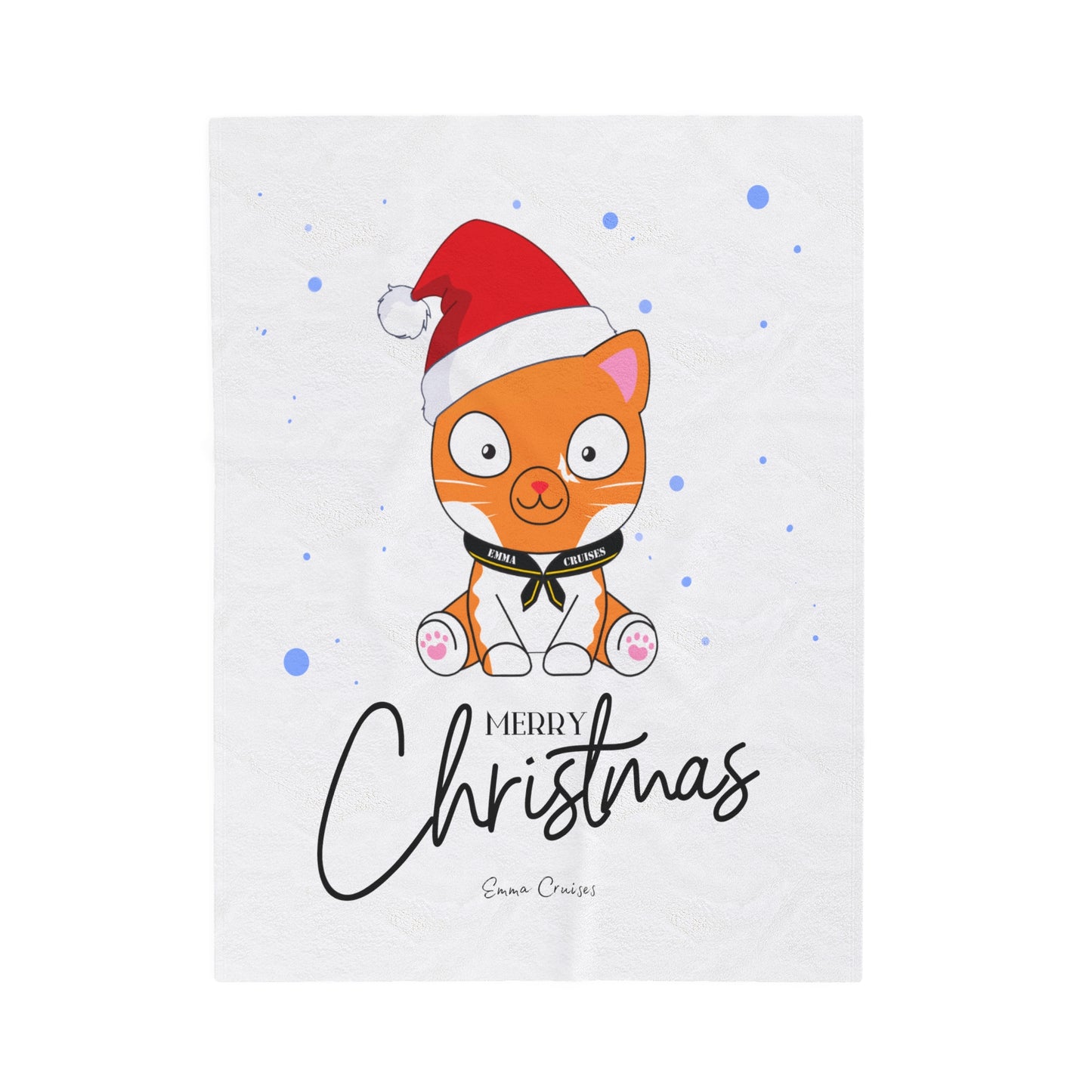 Merry Christmas - Velveteen Plush Blanket