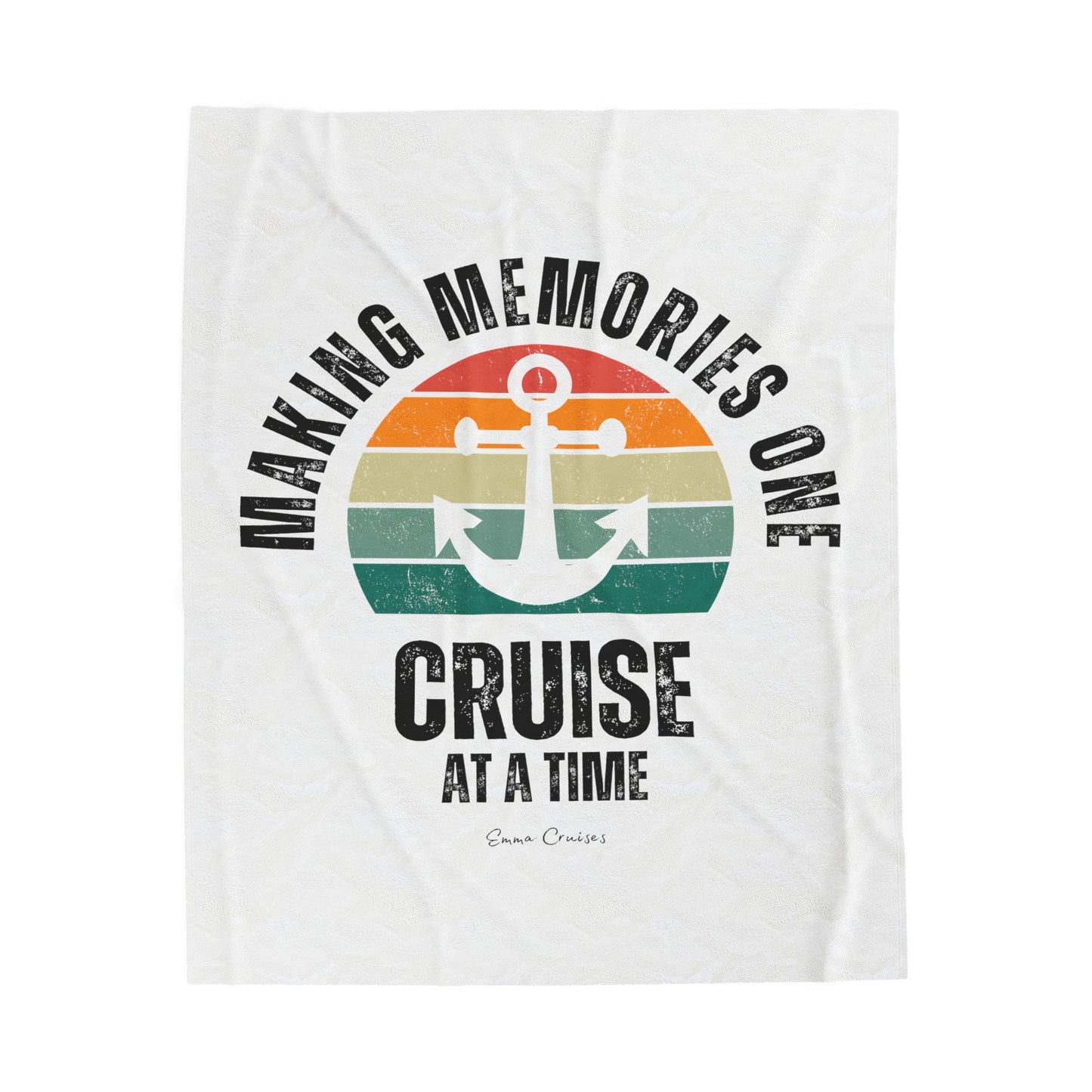 Haciendo recuerdos un crucero a la vez - Manta de felpa de pana