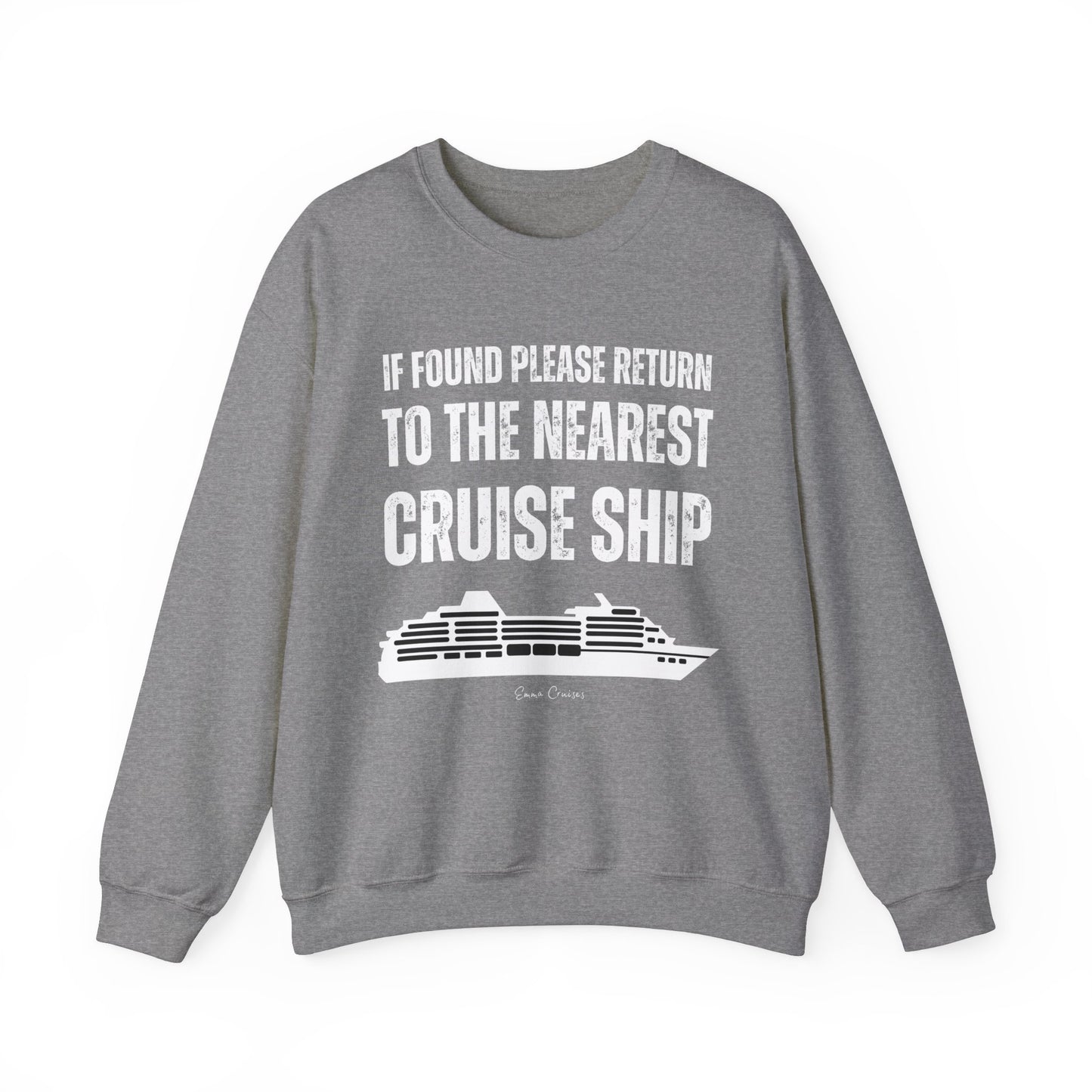 Return to Cruise Ship - UNISEX Crewneck Sweatshirt