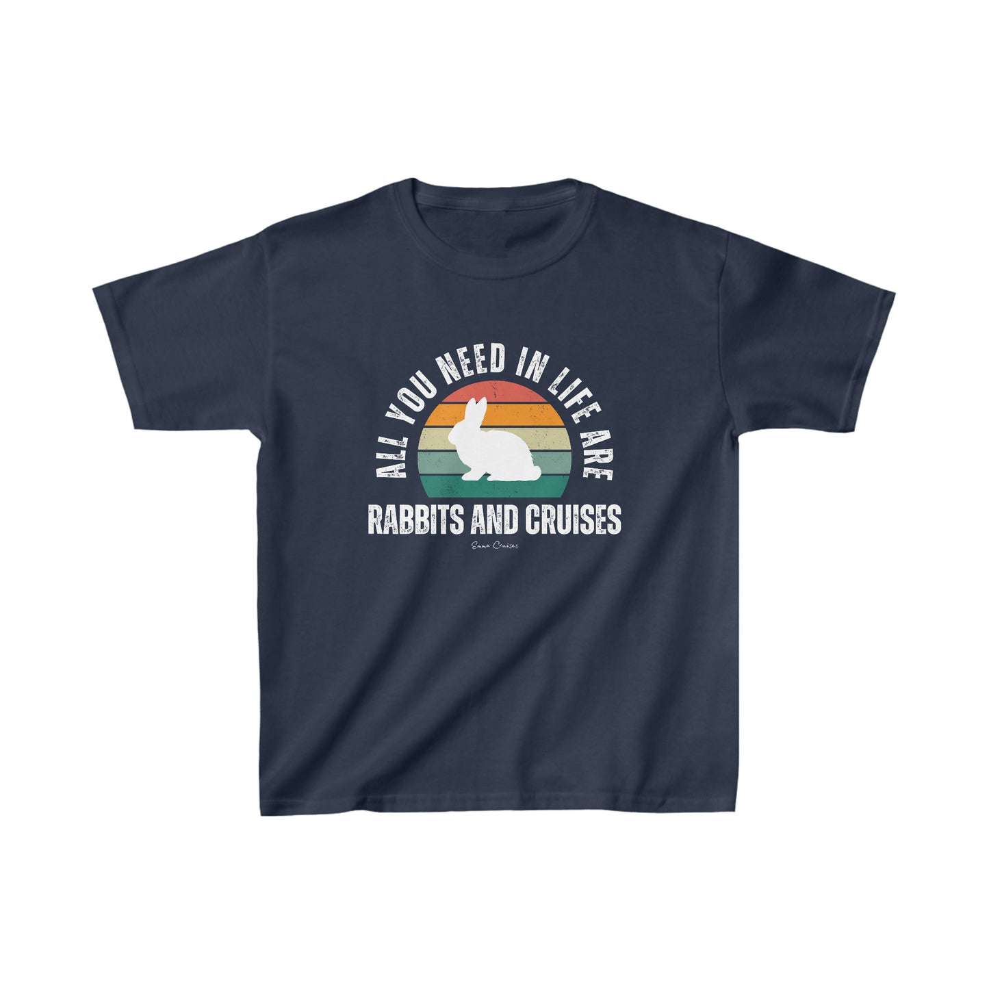 Kaninchen und Kreuzfahrten - Kinder UNISEX T-Shirt