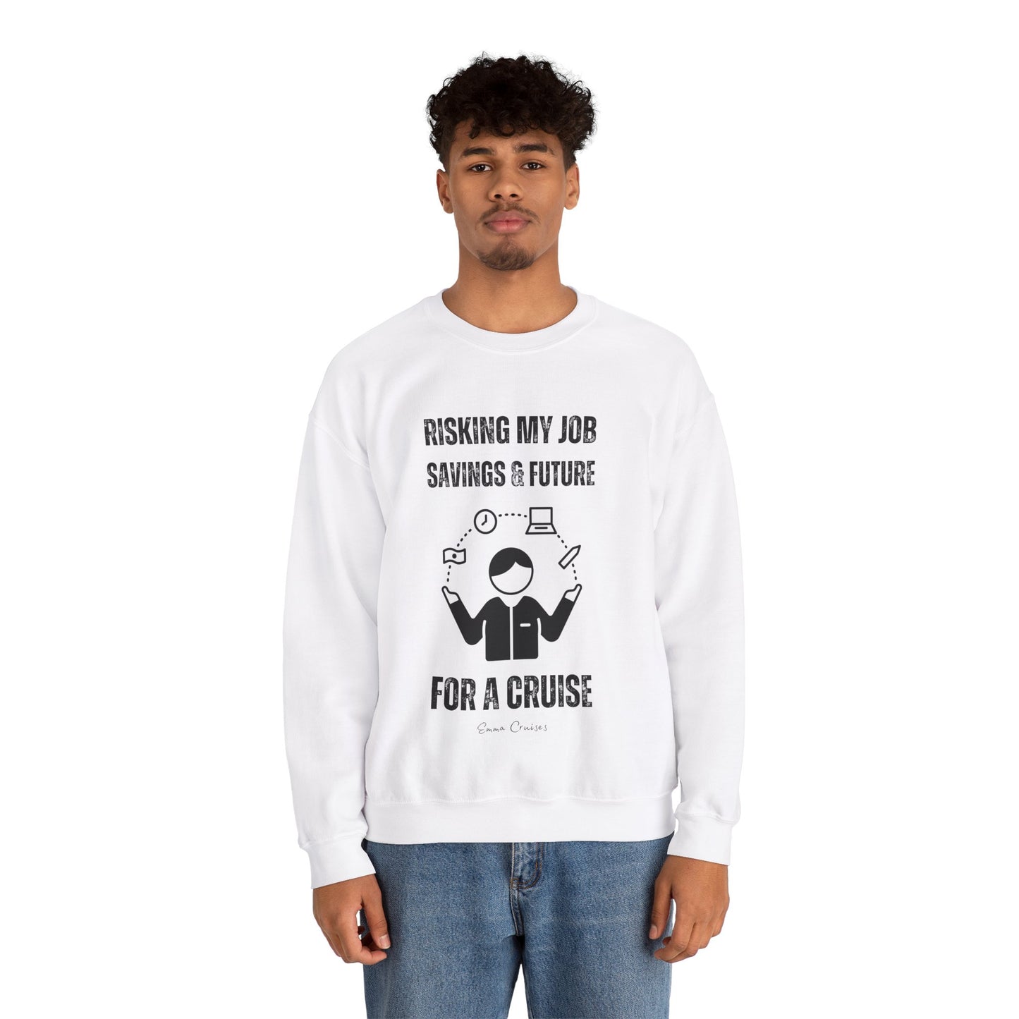 Risking Everything for a Cruise - UNISEX Crewneck Sweatshirt (UK)