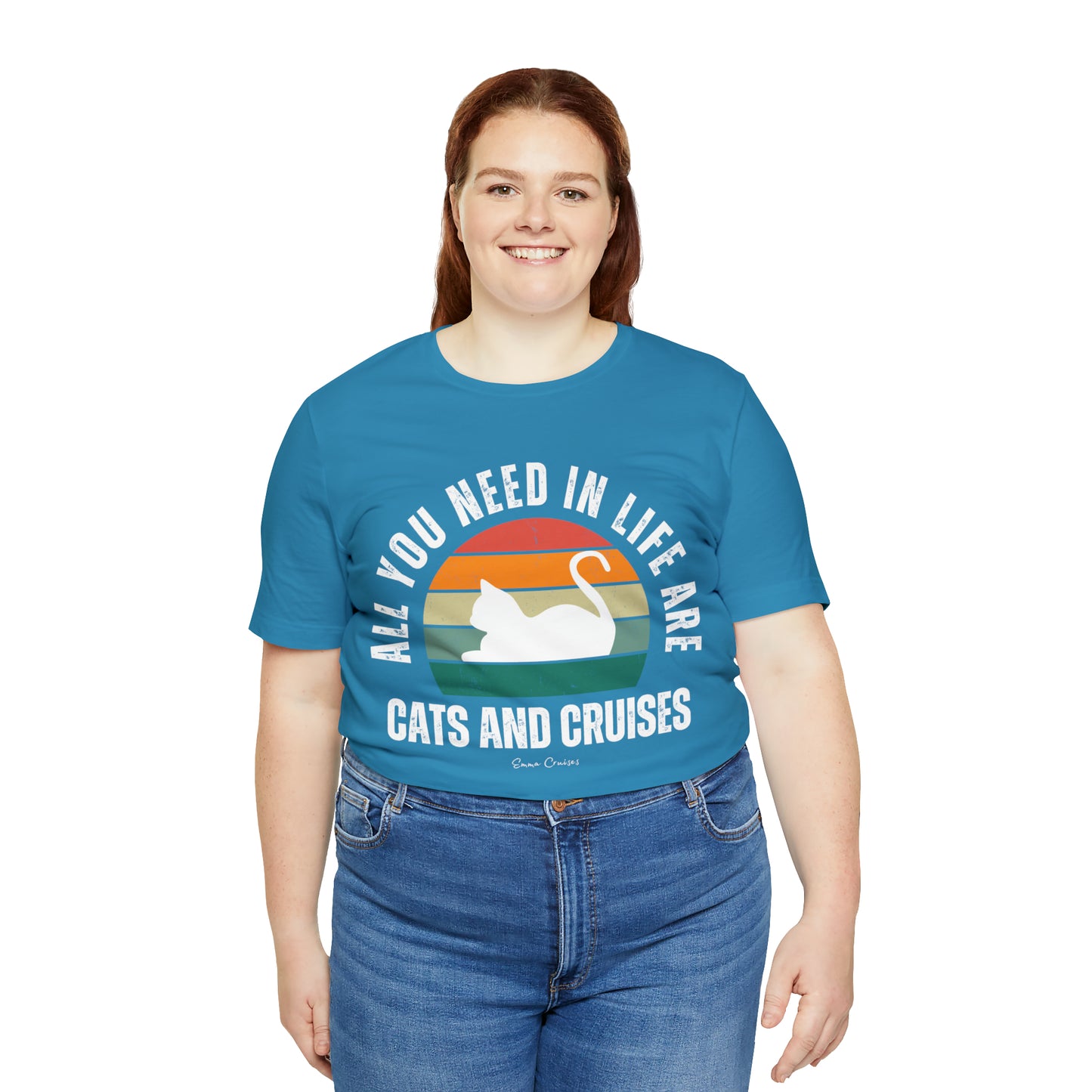 Katzen und Kreuzfahrten - UNISEX T-Shirt