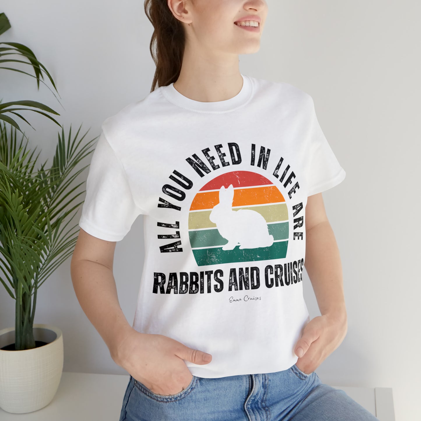 Kaninchen und Kreuzfahrten - UNISEX T-Shirt