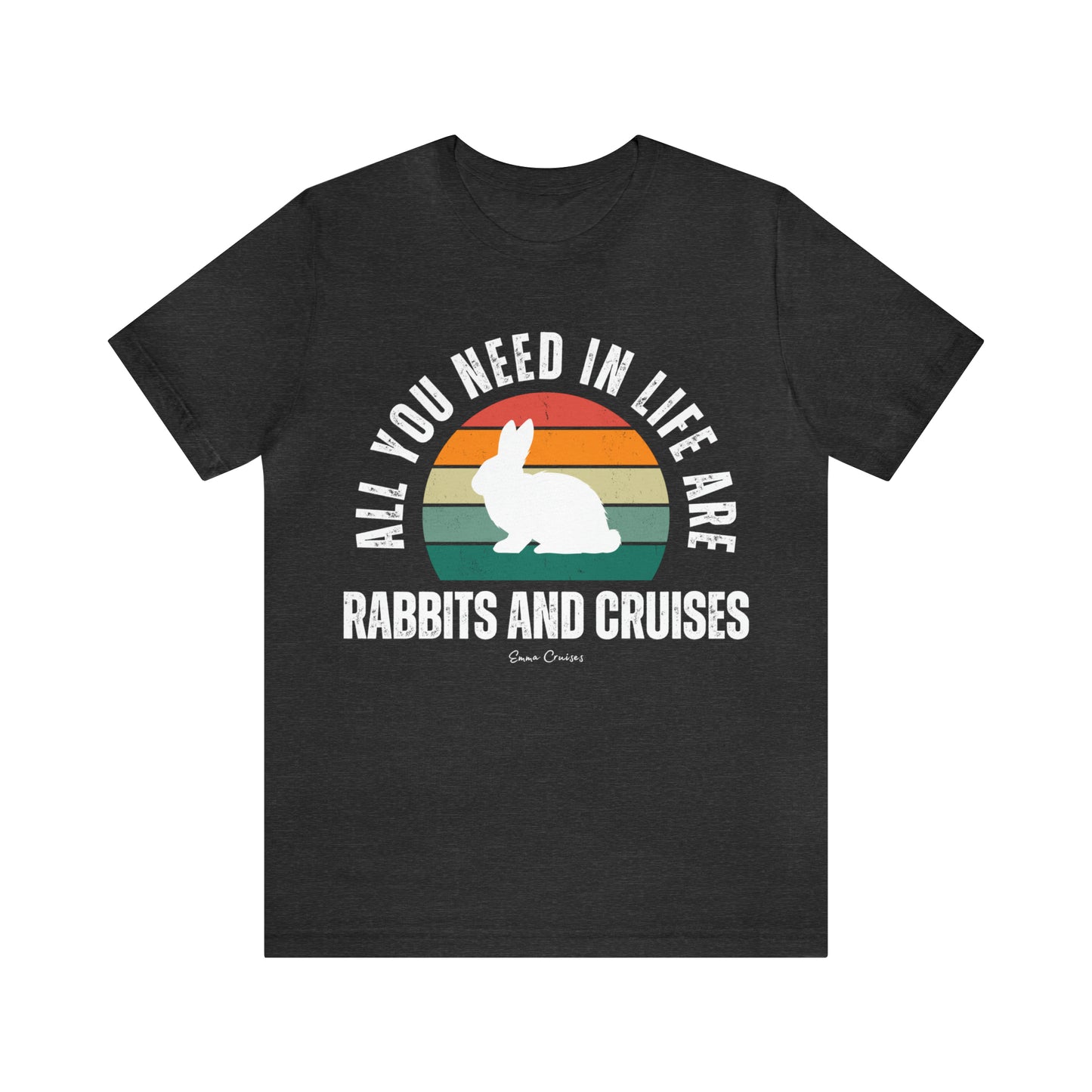 Kaninchen und Kreuzfahrten - UNISEX T-Shirt