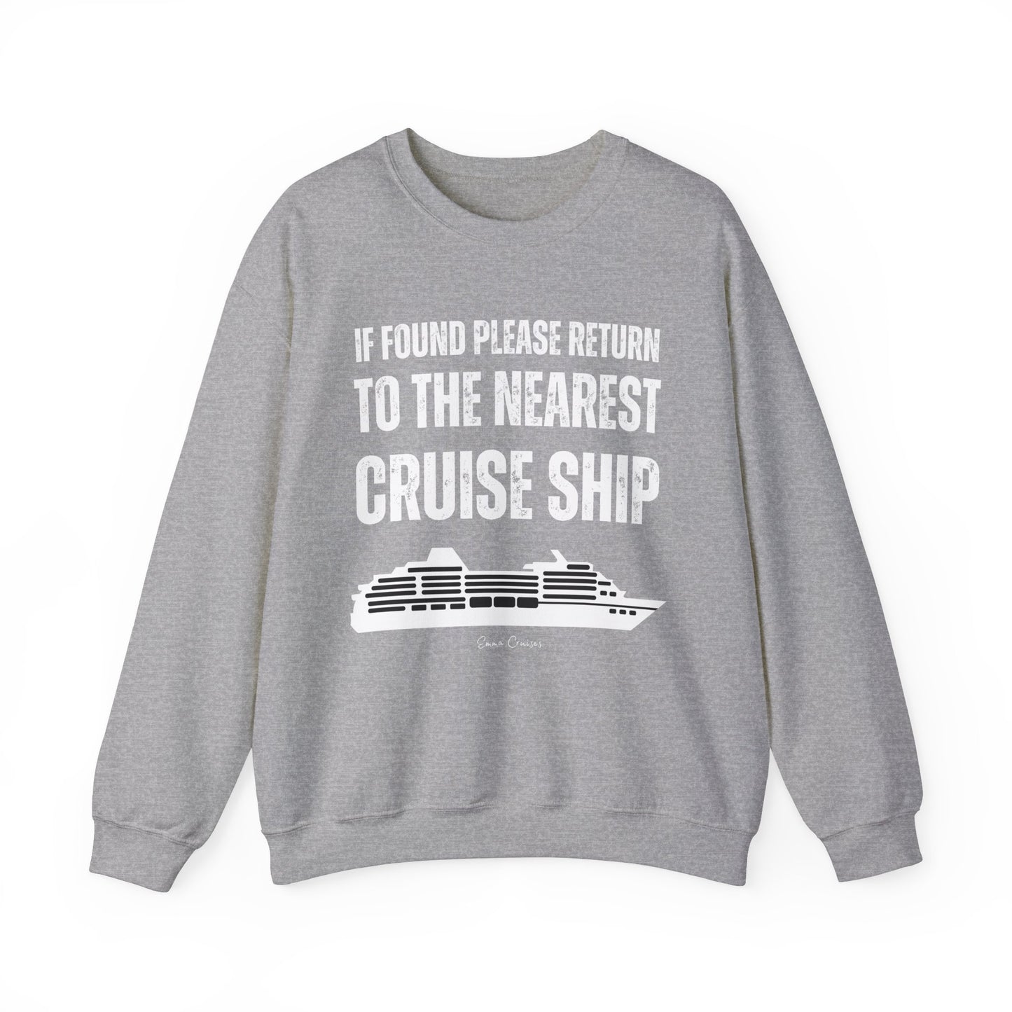 Return to Cruise Ship - UNISEX Crewneck Sweatshirt