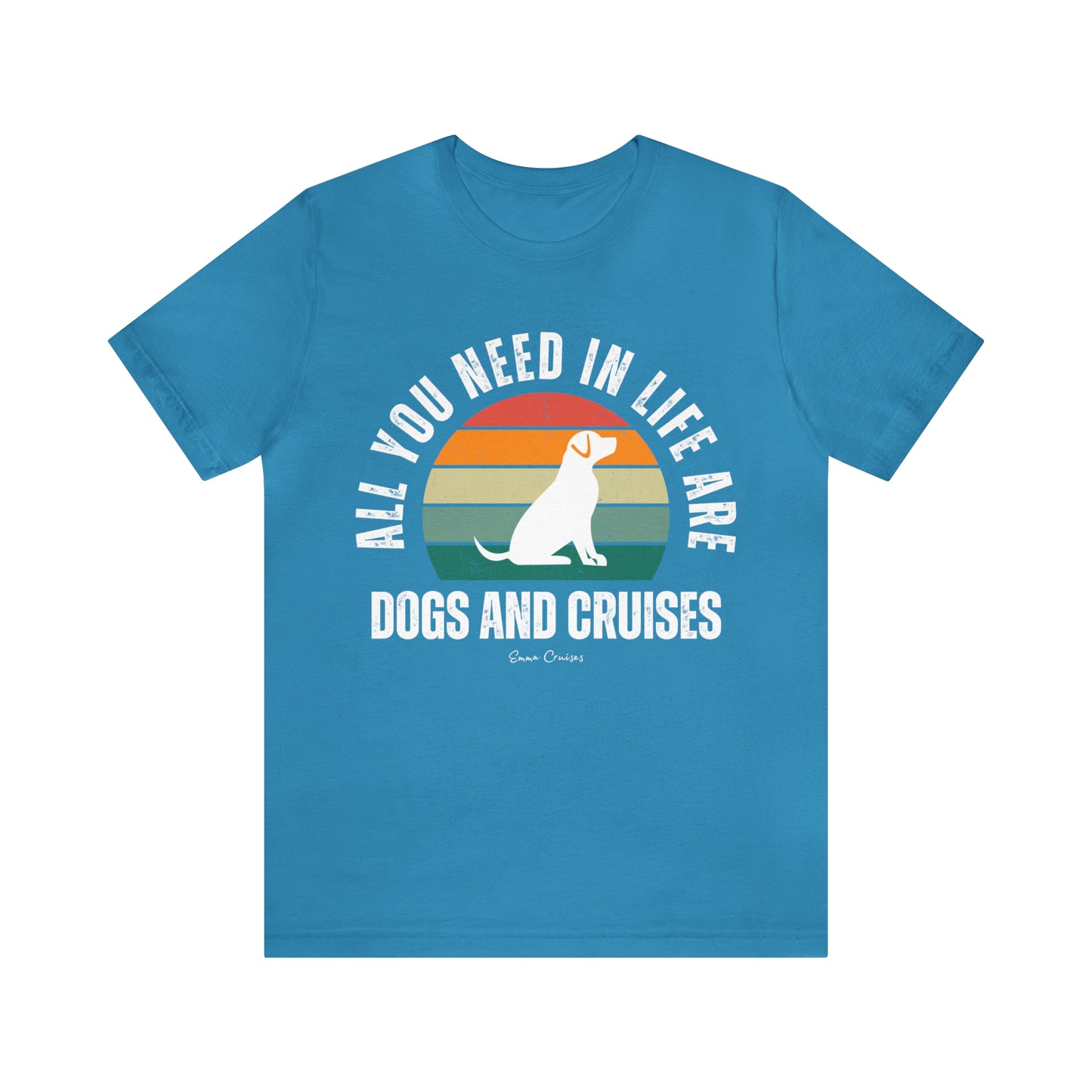 Hunde und Kreuzfahrten - UNISEX T-Shirt