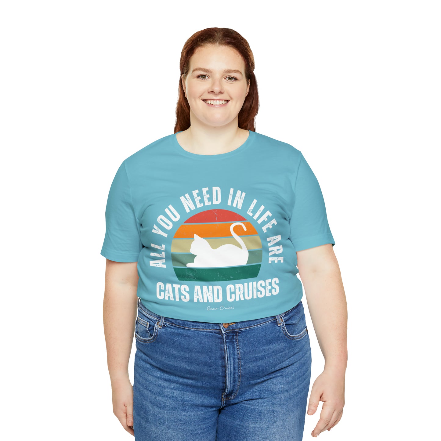 Katzen und Kreuzfahrten - UNISEX T-Shirt