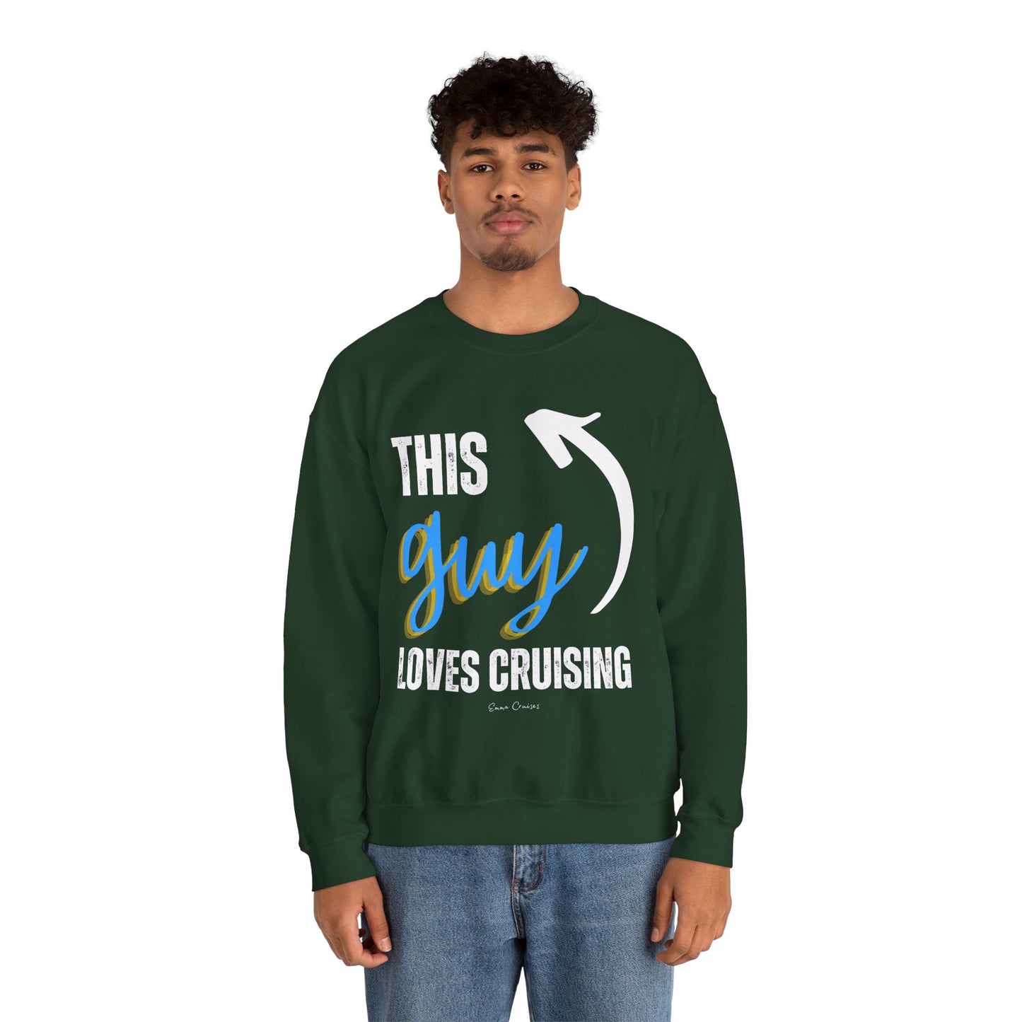 This Guy Loves Cruising - UNISEX Crewneck Sweatshirt