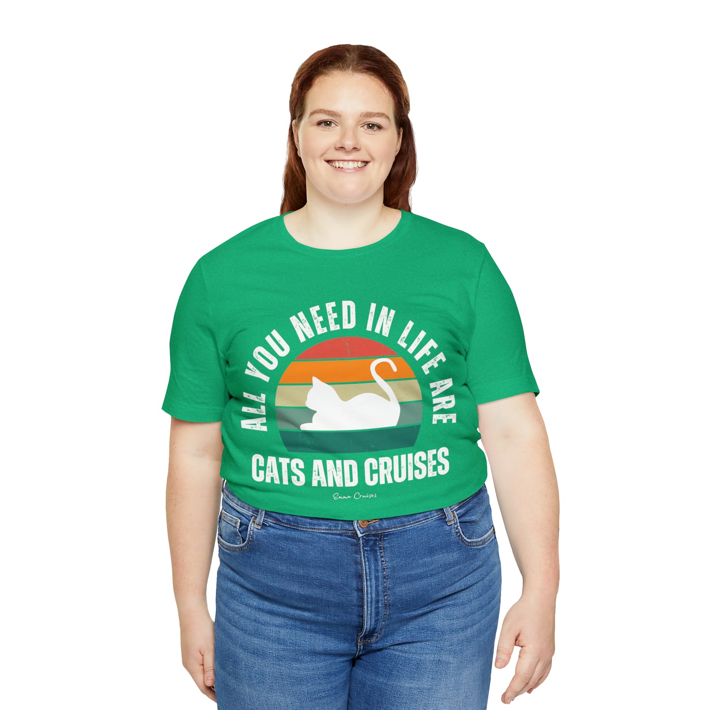 Katzen und Kreuzfahrten - UNISEX T-Shirt