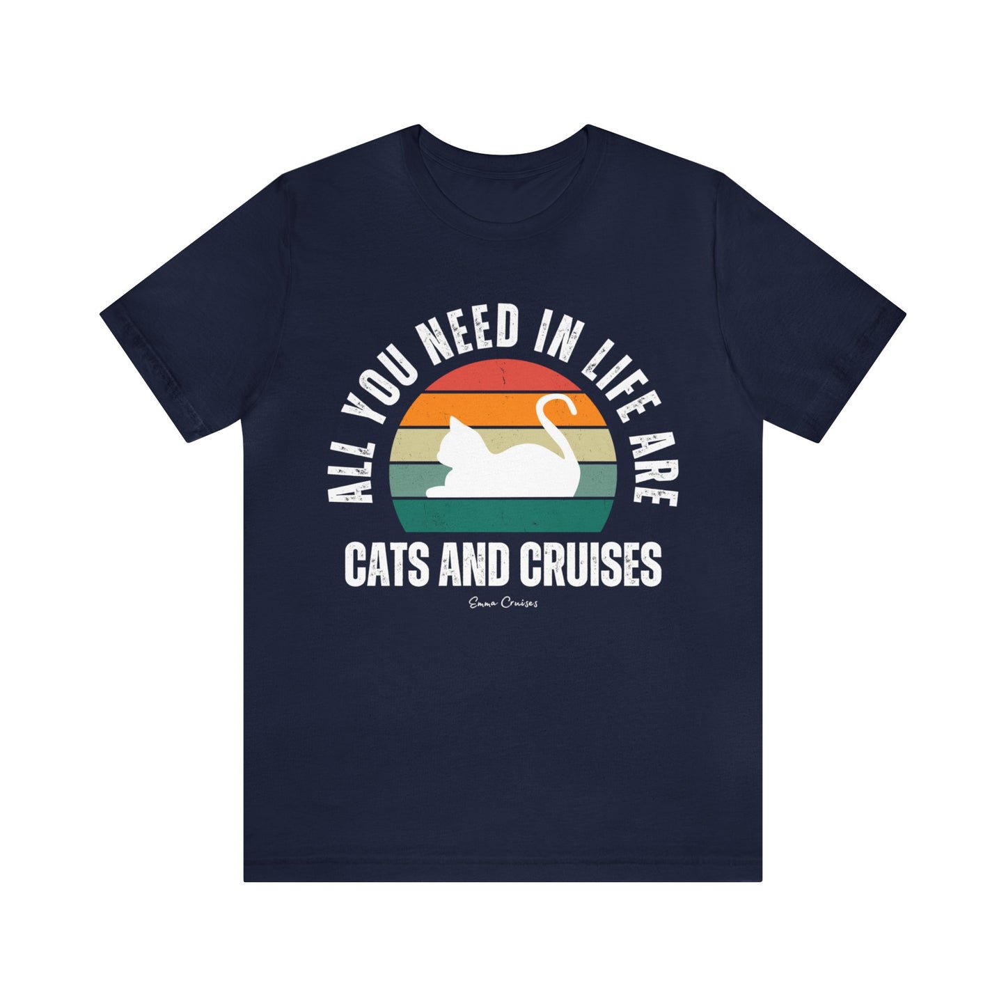 Cats and Cruises - UNISEX T-Shirt (UK)