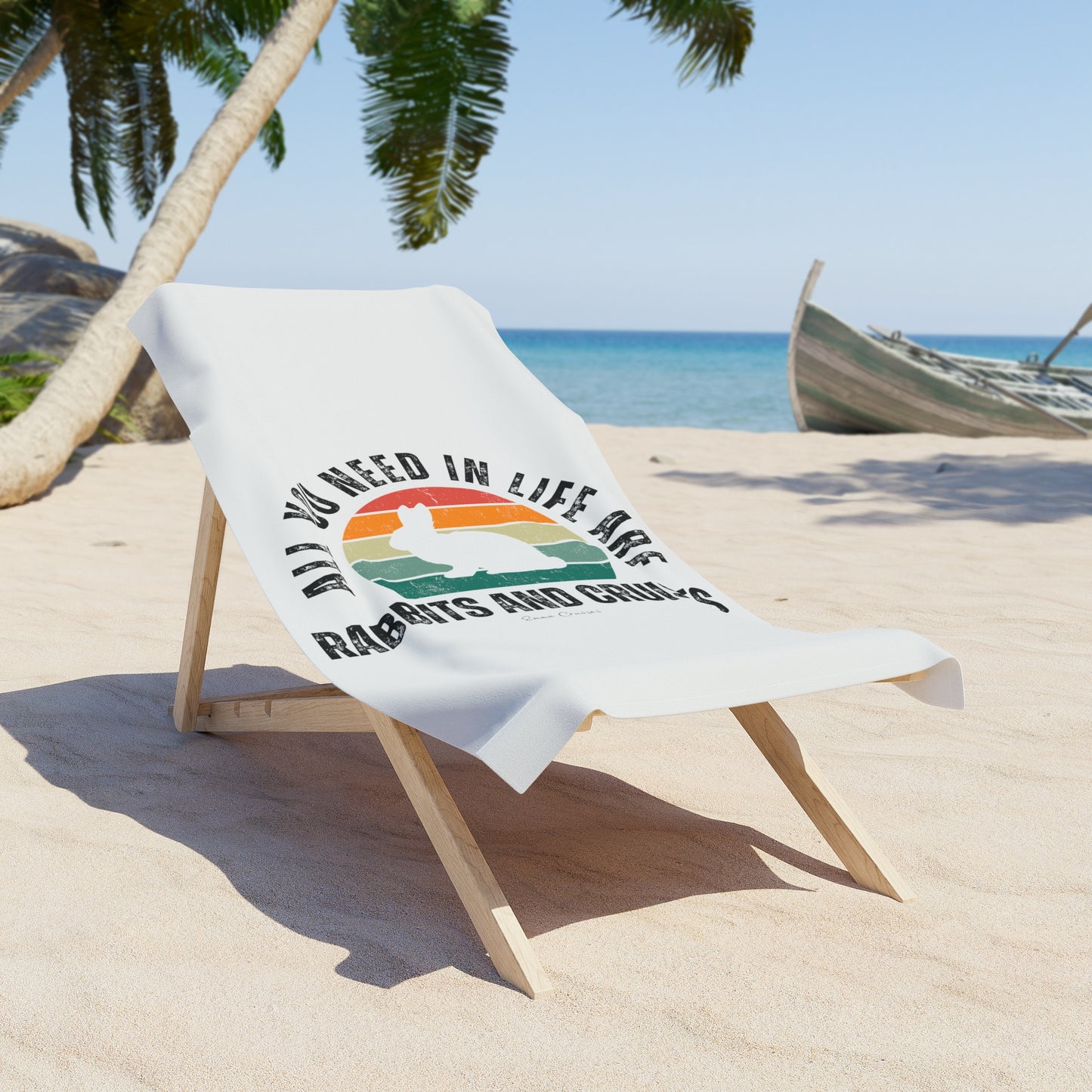 Rabbits and Cruises - Beach Towel