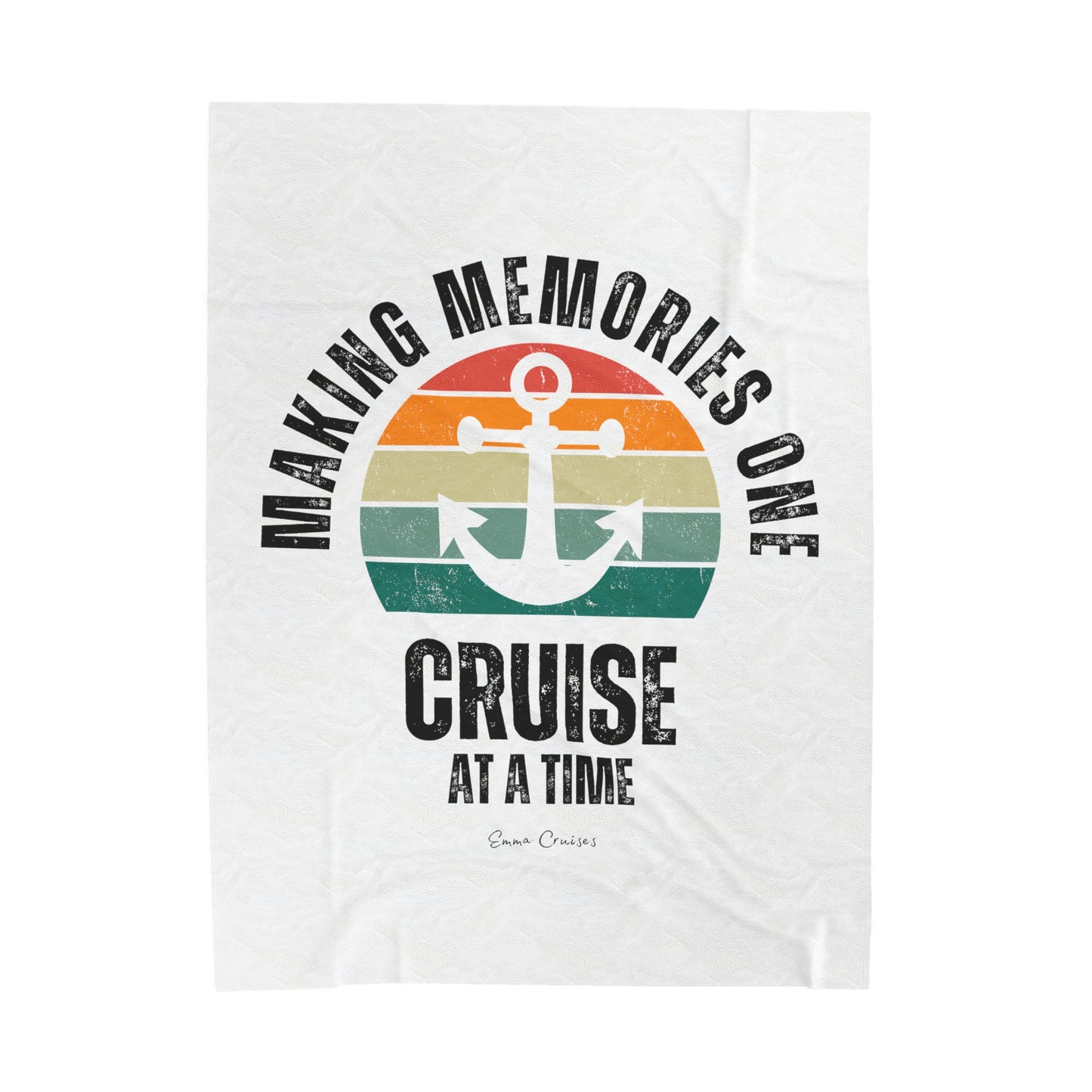 Haciendo recuerdos un crucero a la vez - Manta de felpa de pana