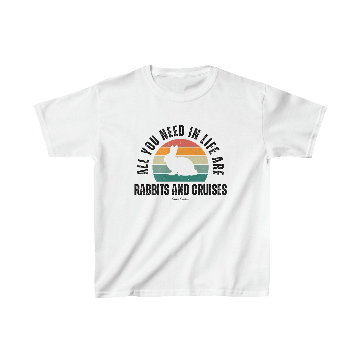 Kaninchen und Kreuzfahrten - Kinder UNISEX T-Shirt