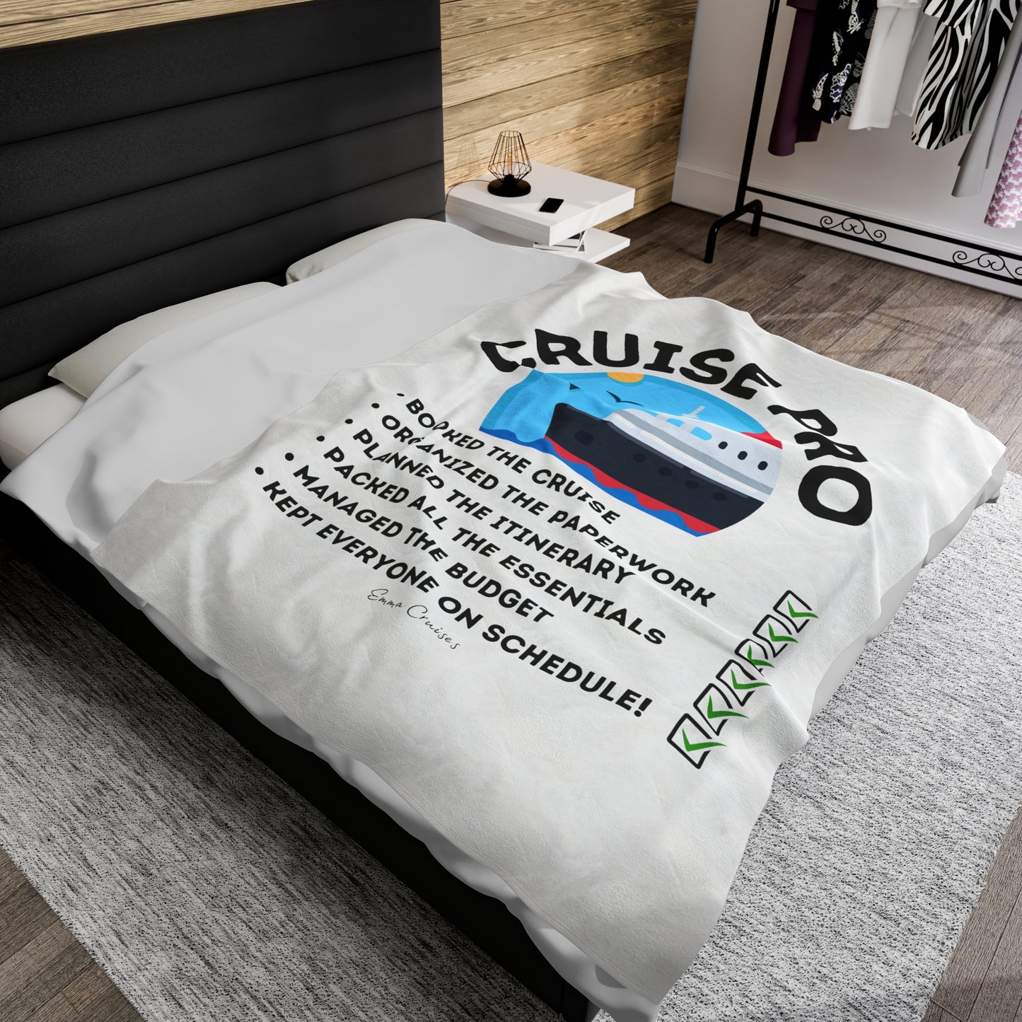 Soy un Cruise Pro - Manta de felpa de pana