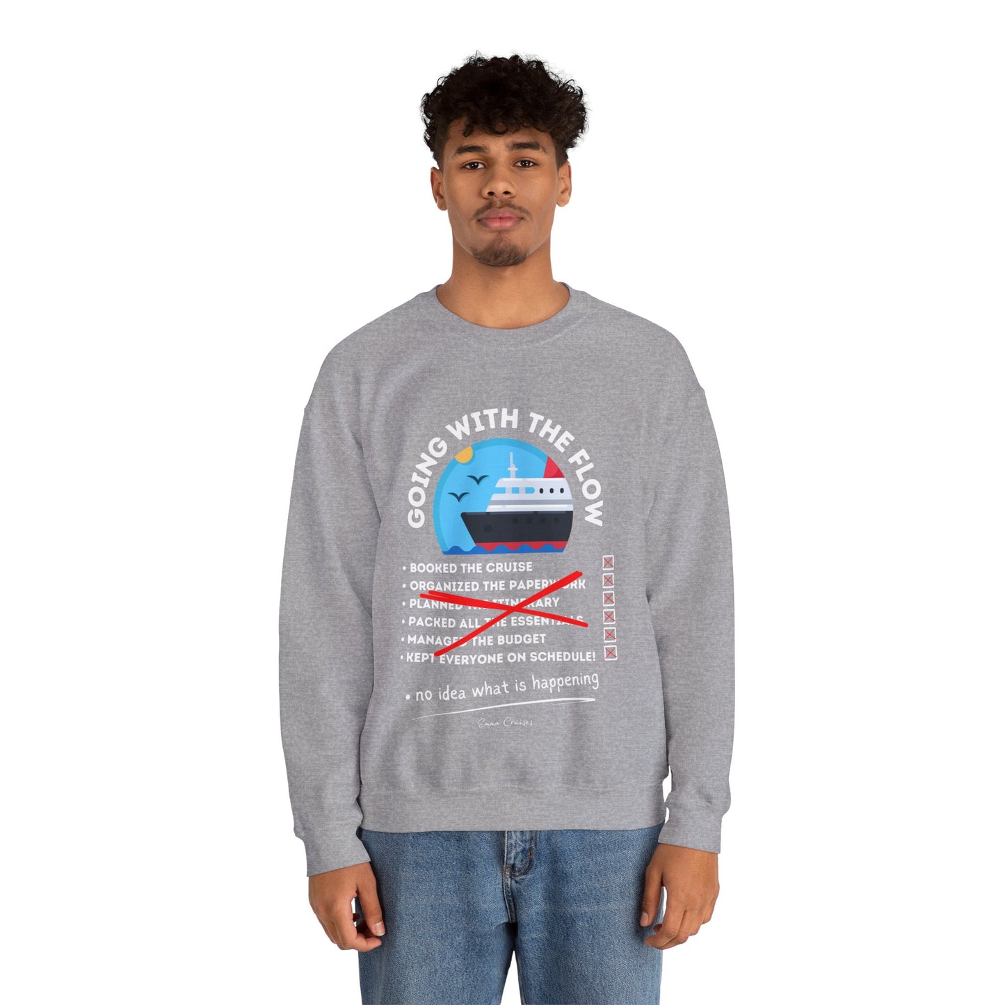 I'm Going With the Flow - UNISEX Crewneck Sweatshirt