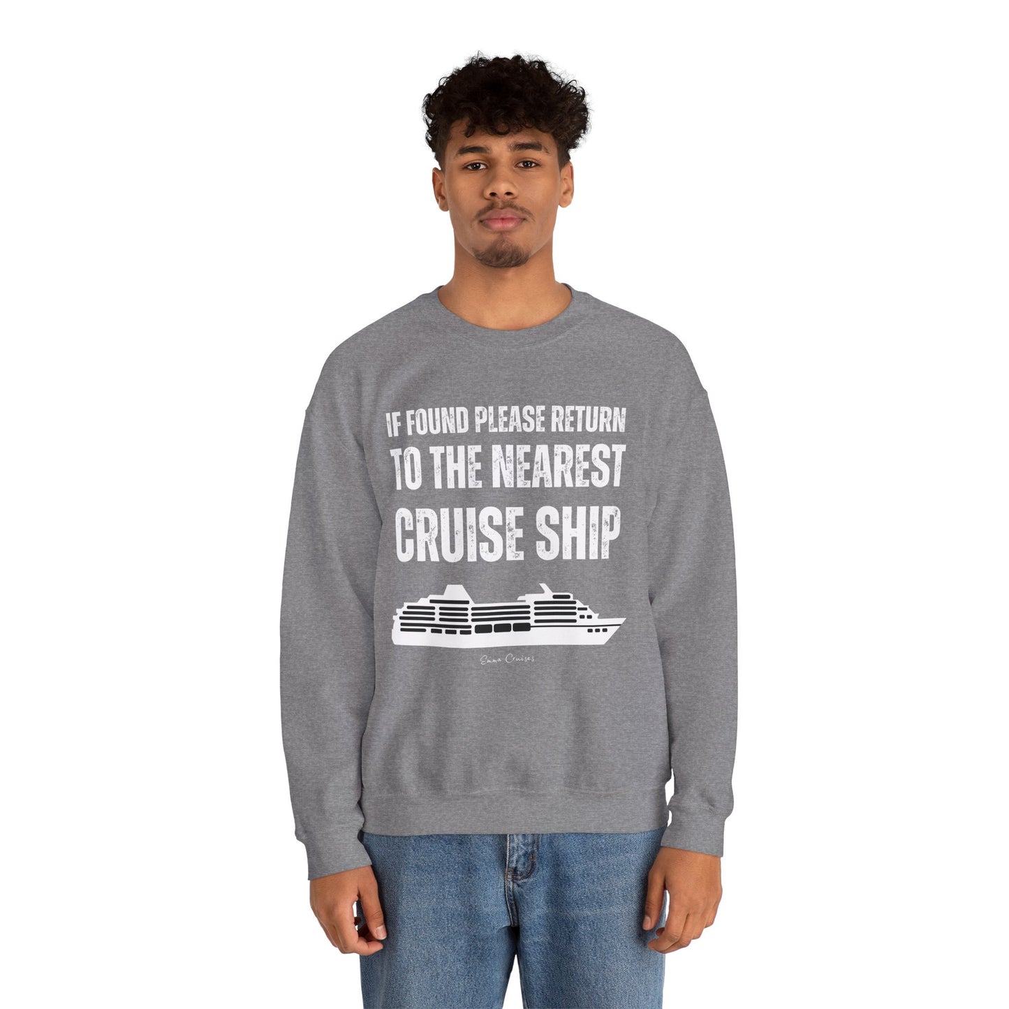 Return to Cruise Ship - UNISEX Crewneck Sweatshirt