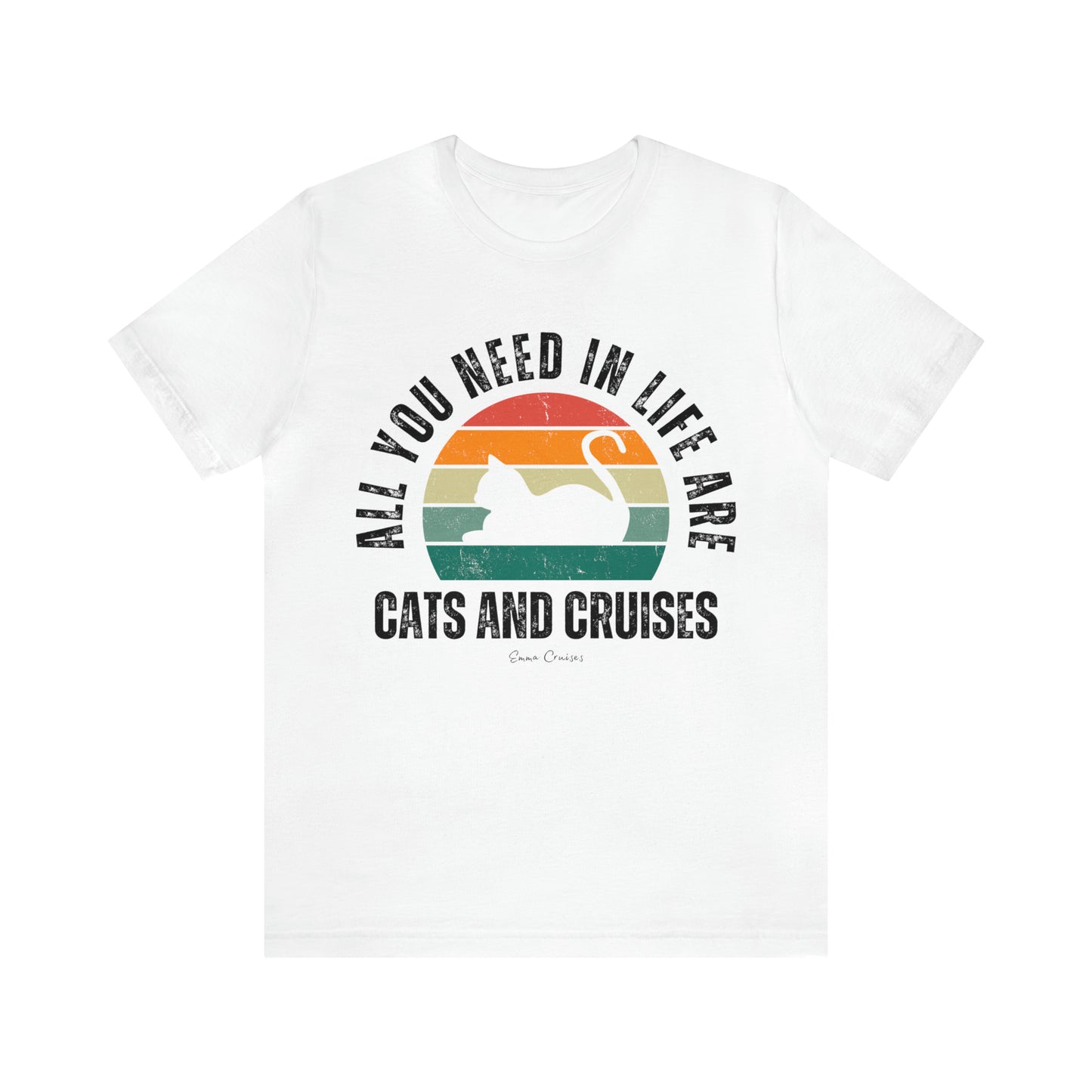Katzen und Kreuzfahrten - UNISEX T-Shirt