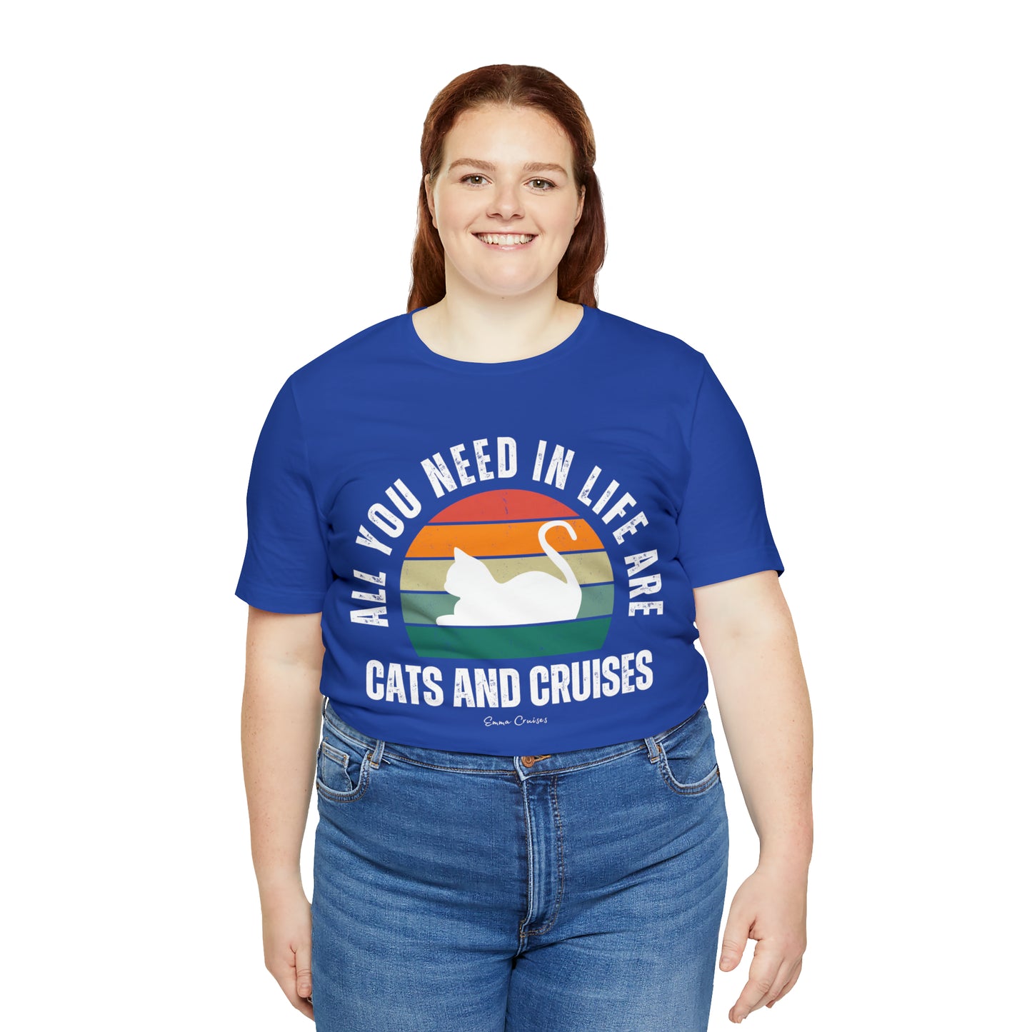 Katzen und Kreuzfahrten - UNISEX T-Shirt