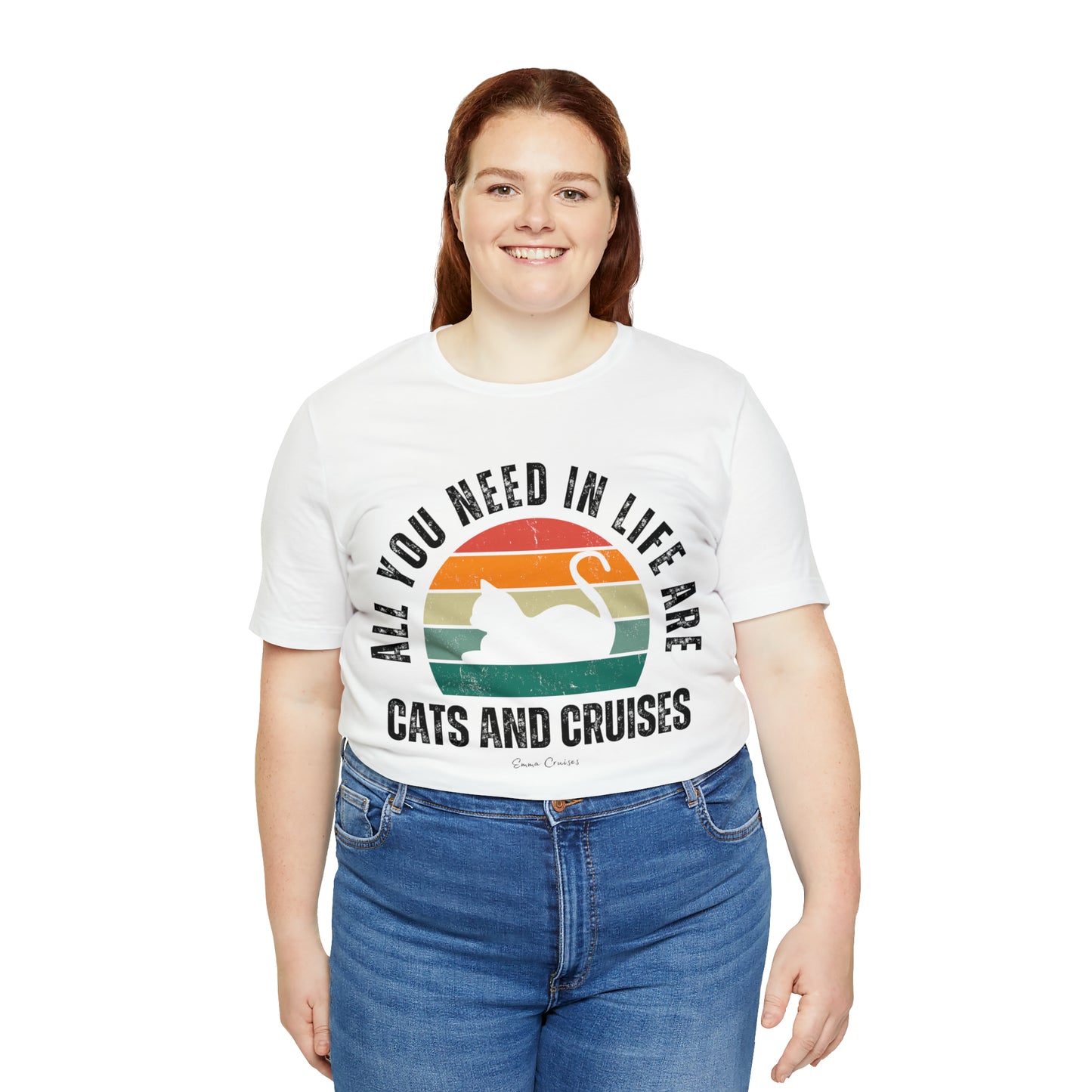 Katzen und Kreuzfahrten - UNISEX T-Shirt