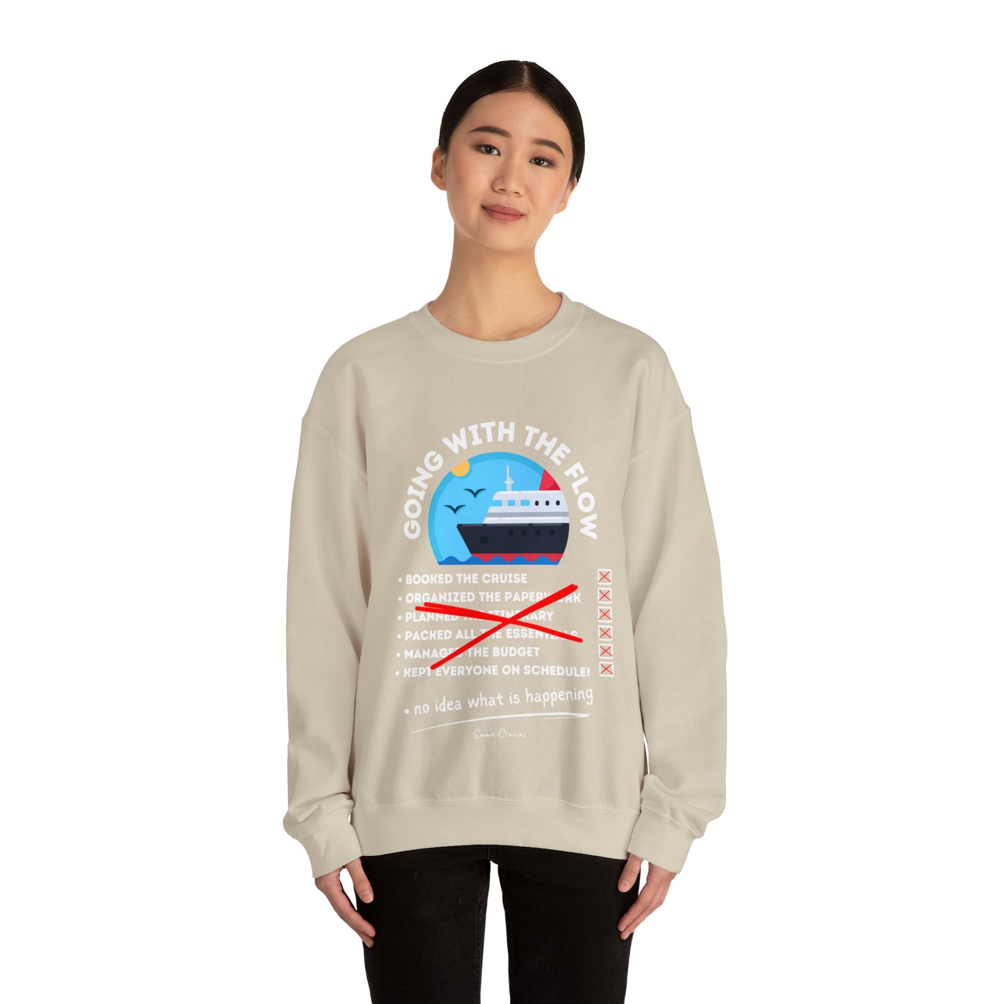 I'm Going With the Flow - UNISEX Crewneck Sweatshirt (UK)
